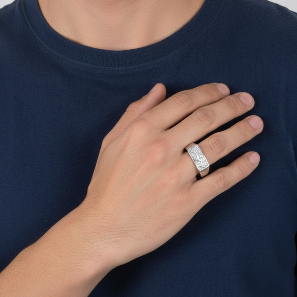 Silver Eternal Bliss Ring For Him