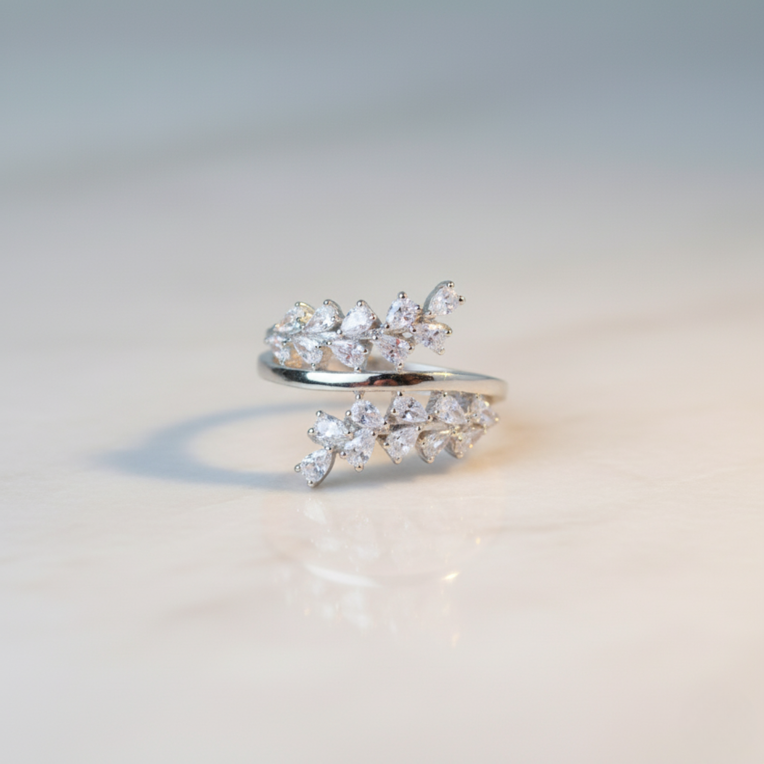 Silver Pure Poise Ring