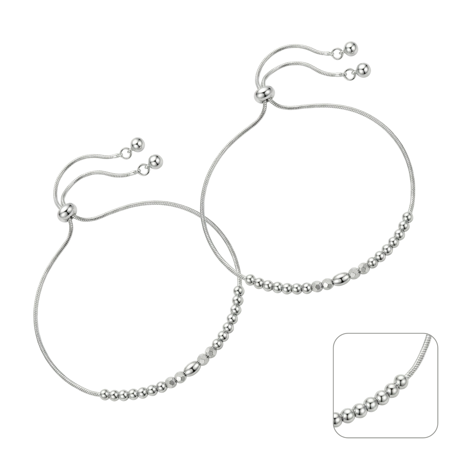 Classic Silver Adjustable Anklet
