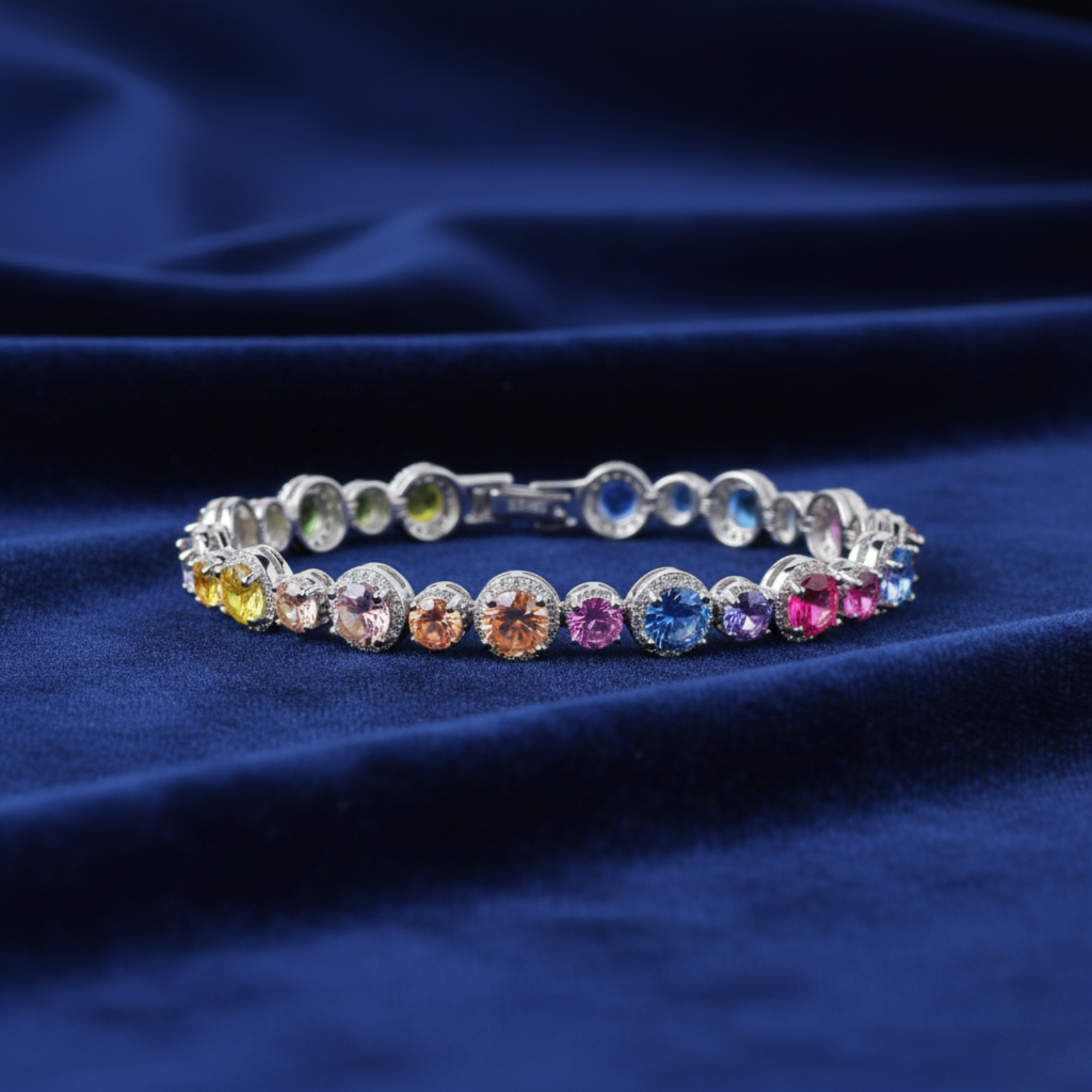 Rainbow Shine Tennis Bracelet