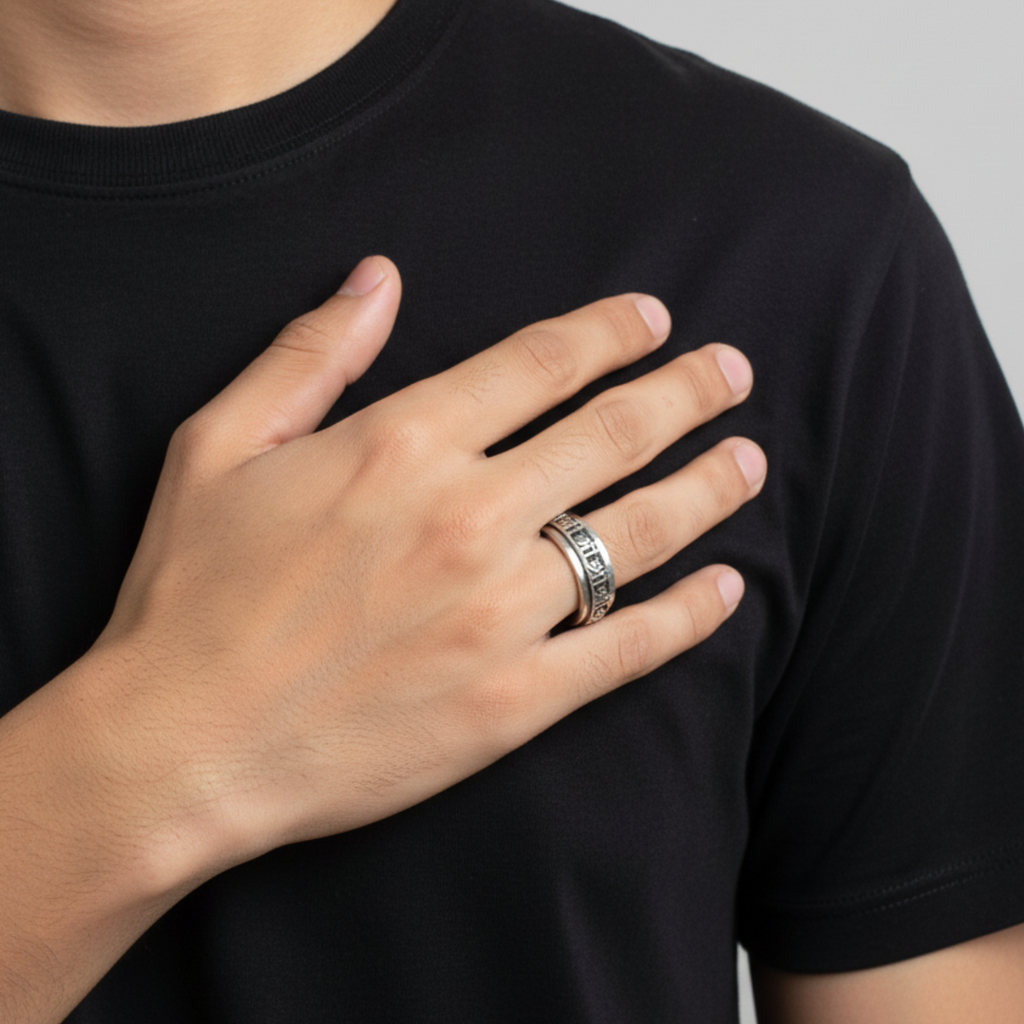 Divine Shree Spinner Ring For Him