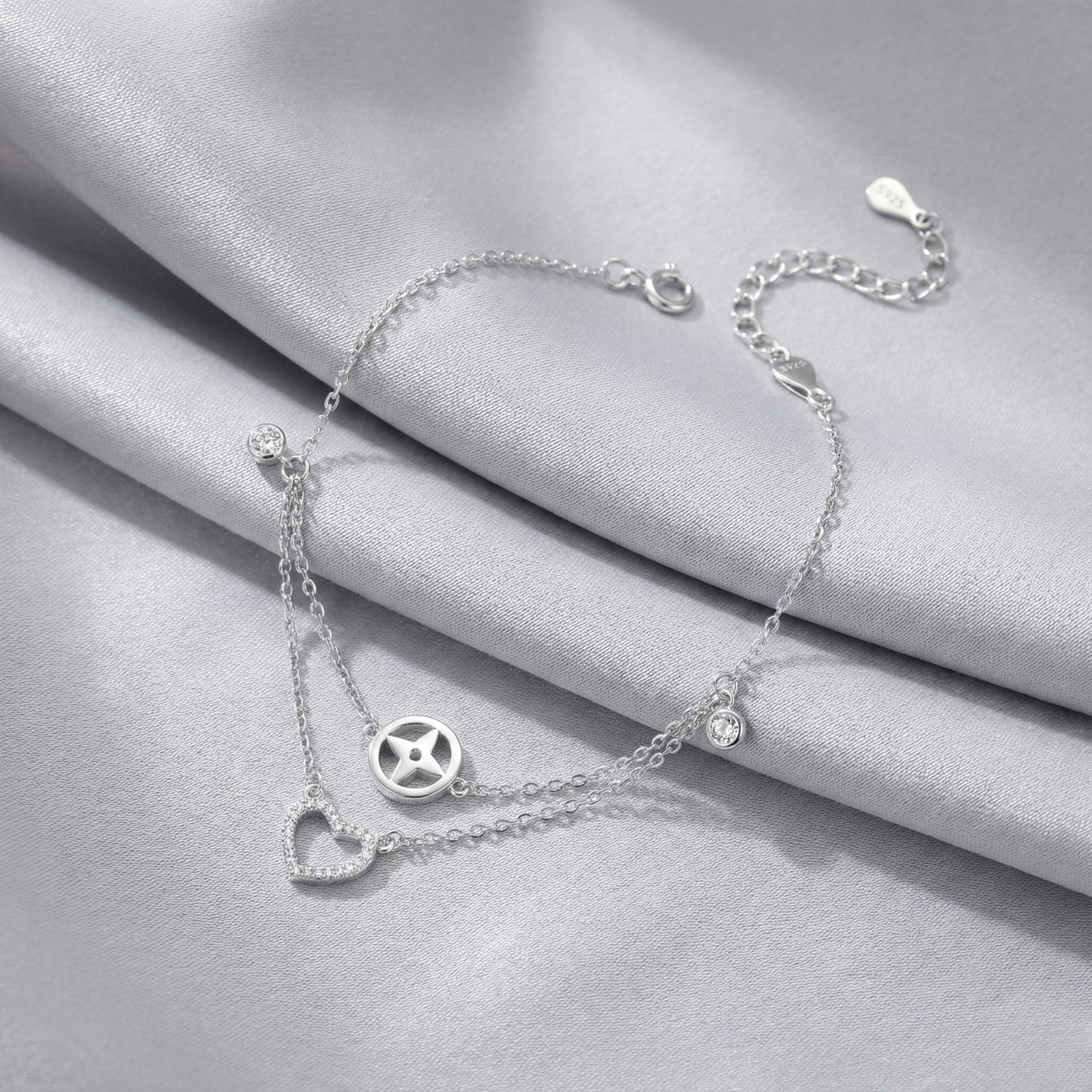 Silver Amour Love Bracelet