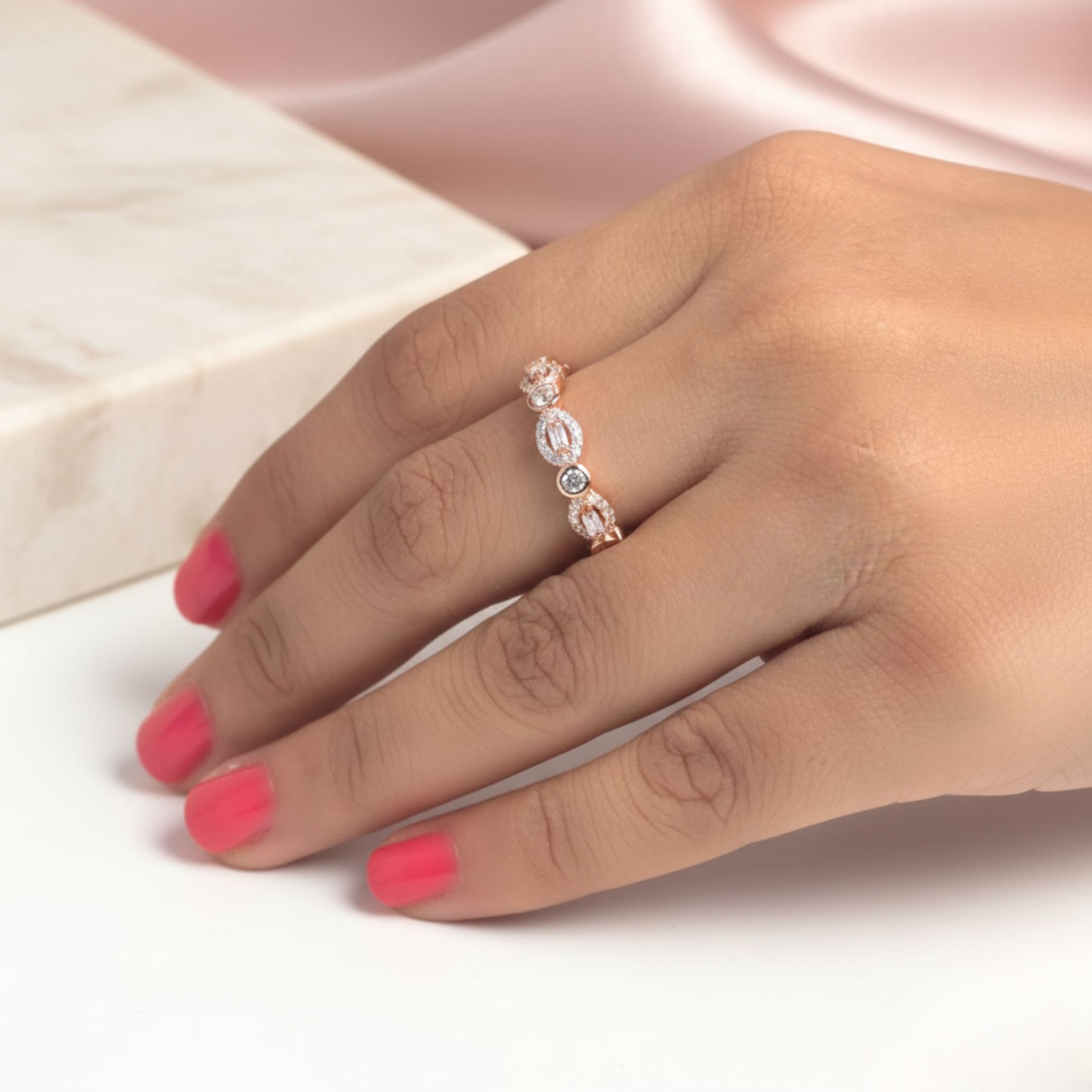 Rose Gold Eternity Ring