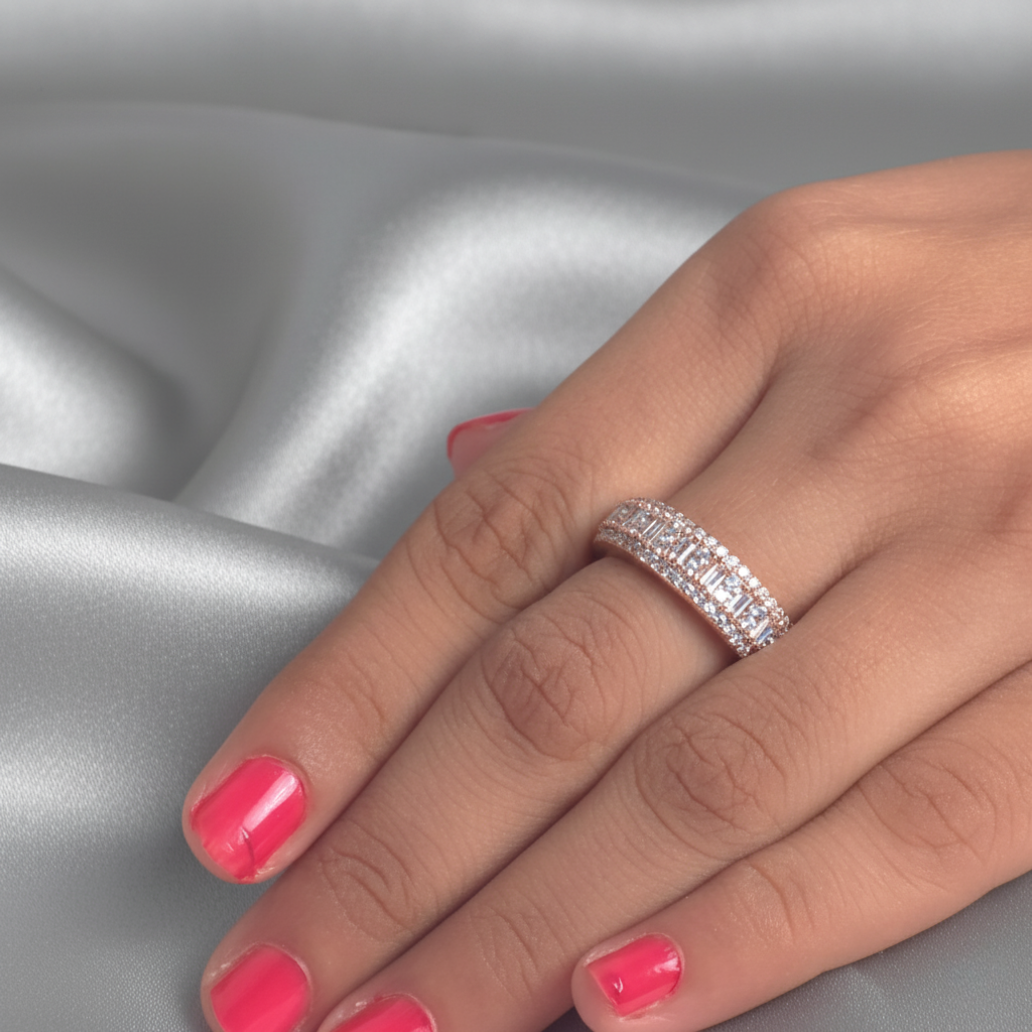 Rose Gold Shimmer Ring