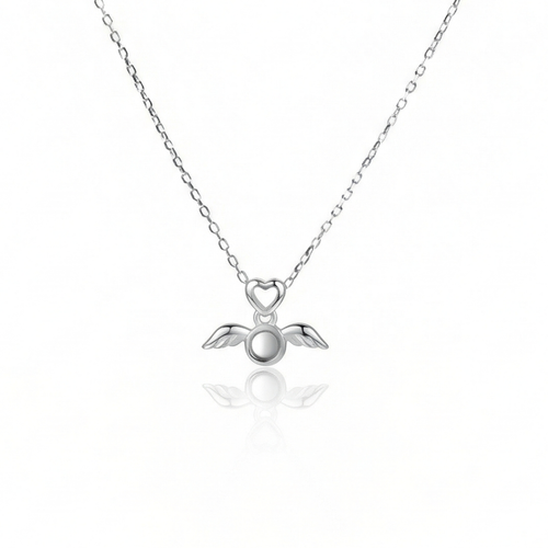 Angel Wings Silver Pendant