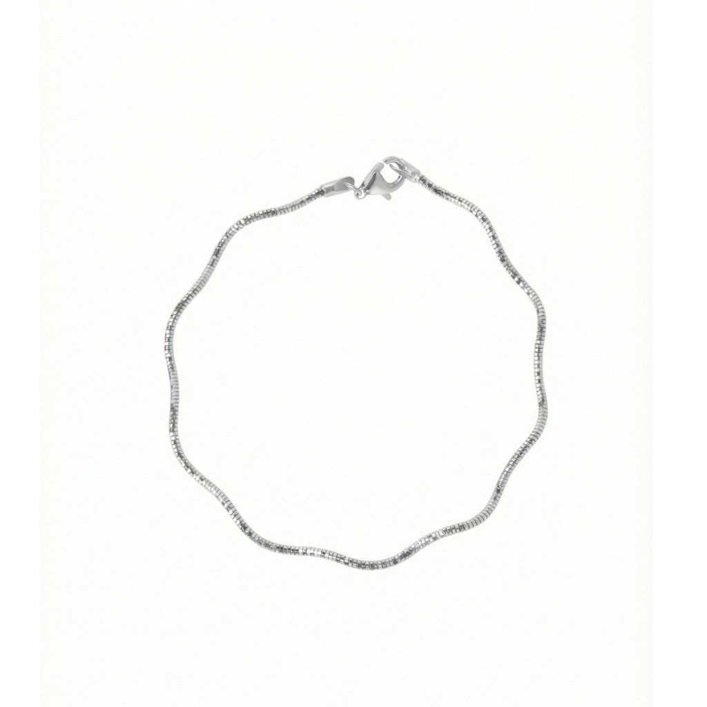 Silver Eternal Wave Bracelet