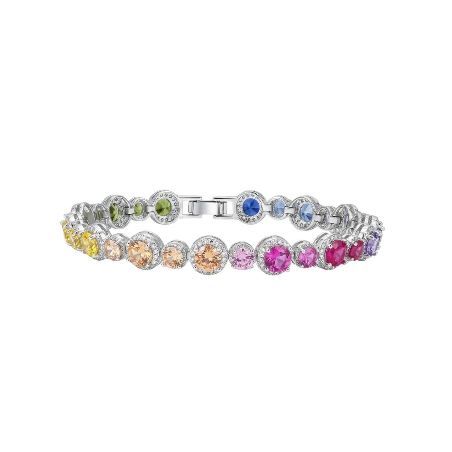 Rainbow Shine Tennis Bracelet