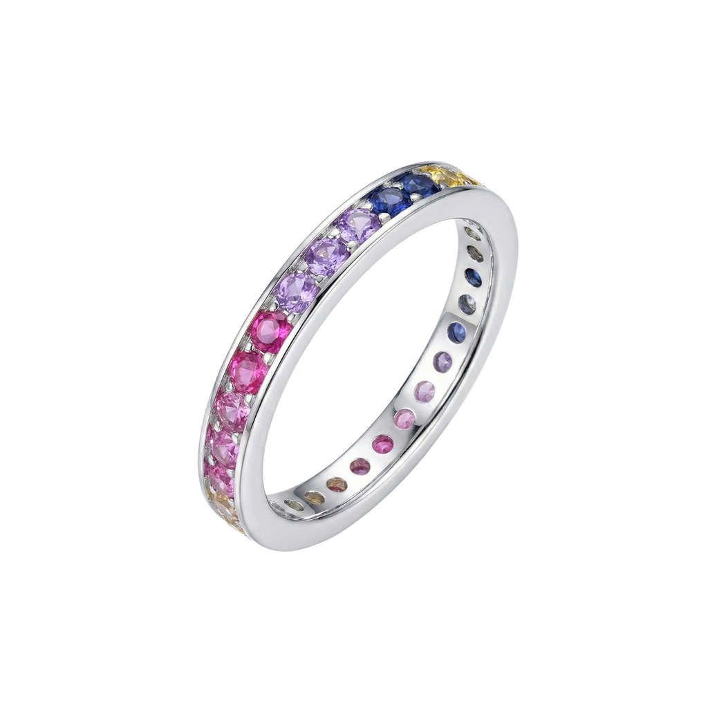 Rainbow Eternity Ring