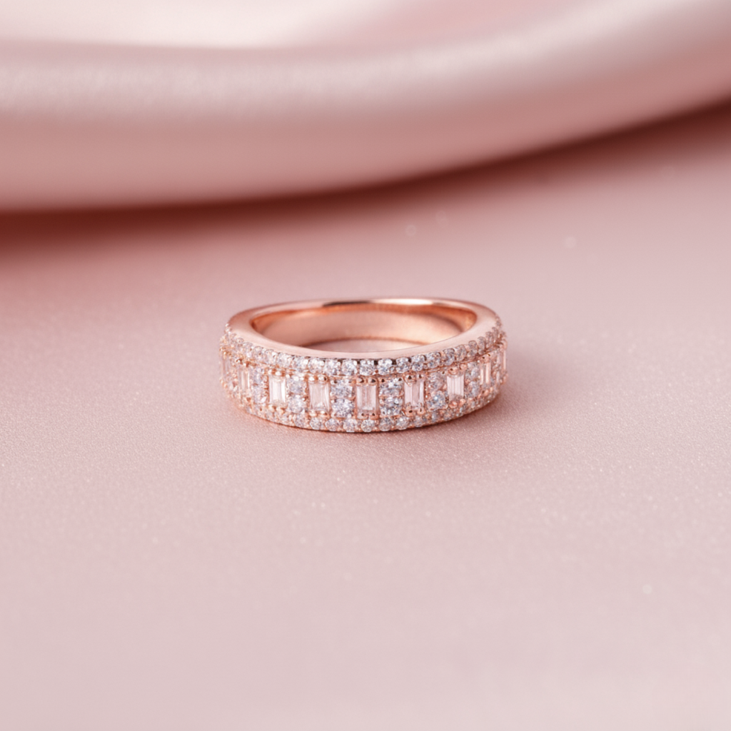 Rose Gold Shimmer Ring