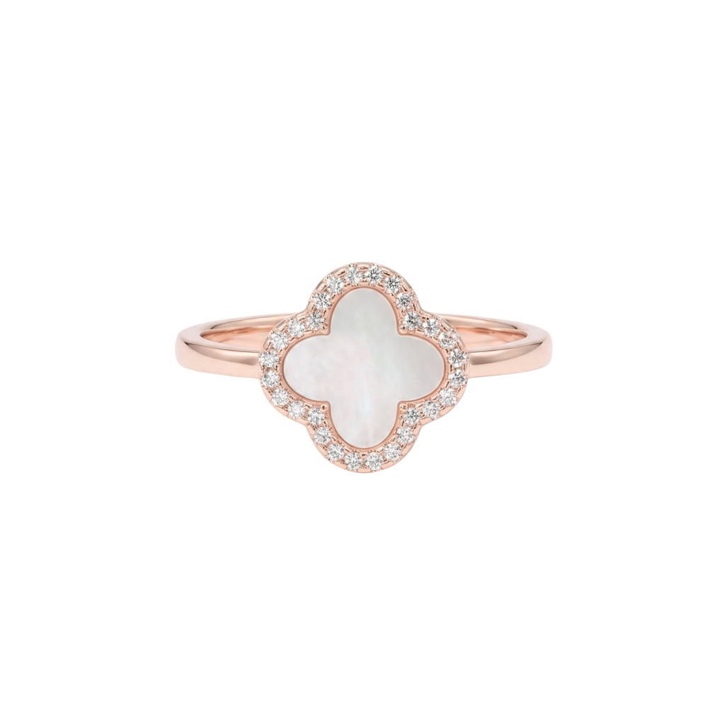Rose Gold Clover Ring