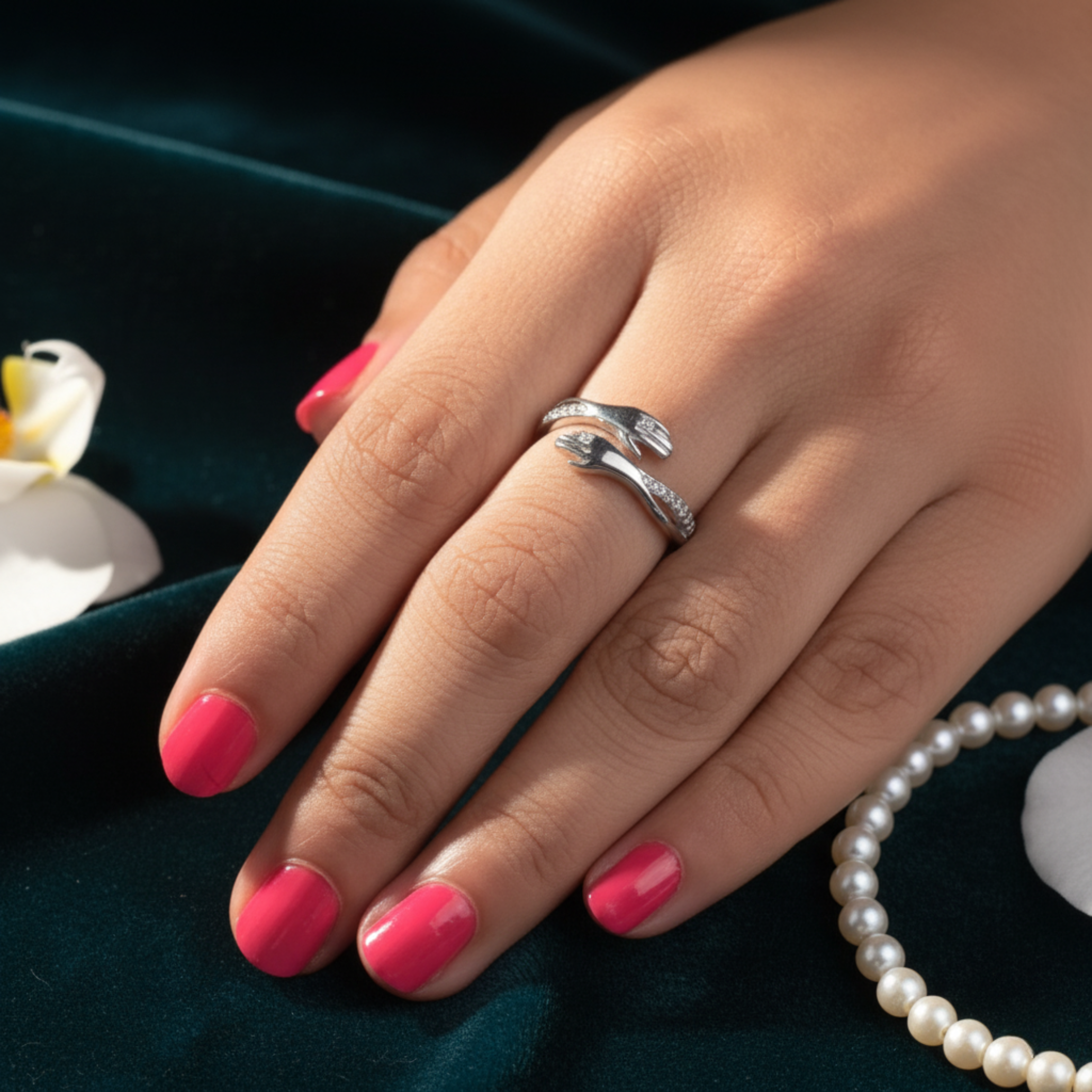 Silver Hug Ring