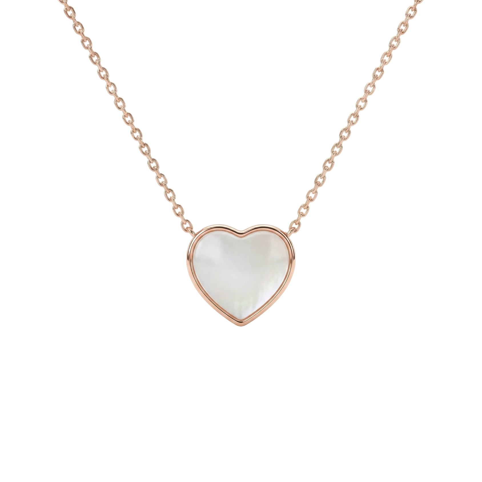Rose Gold Heart Two-way Necklace