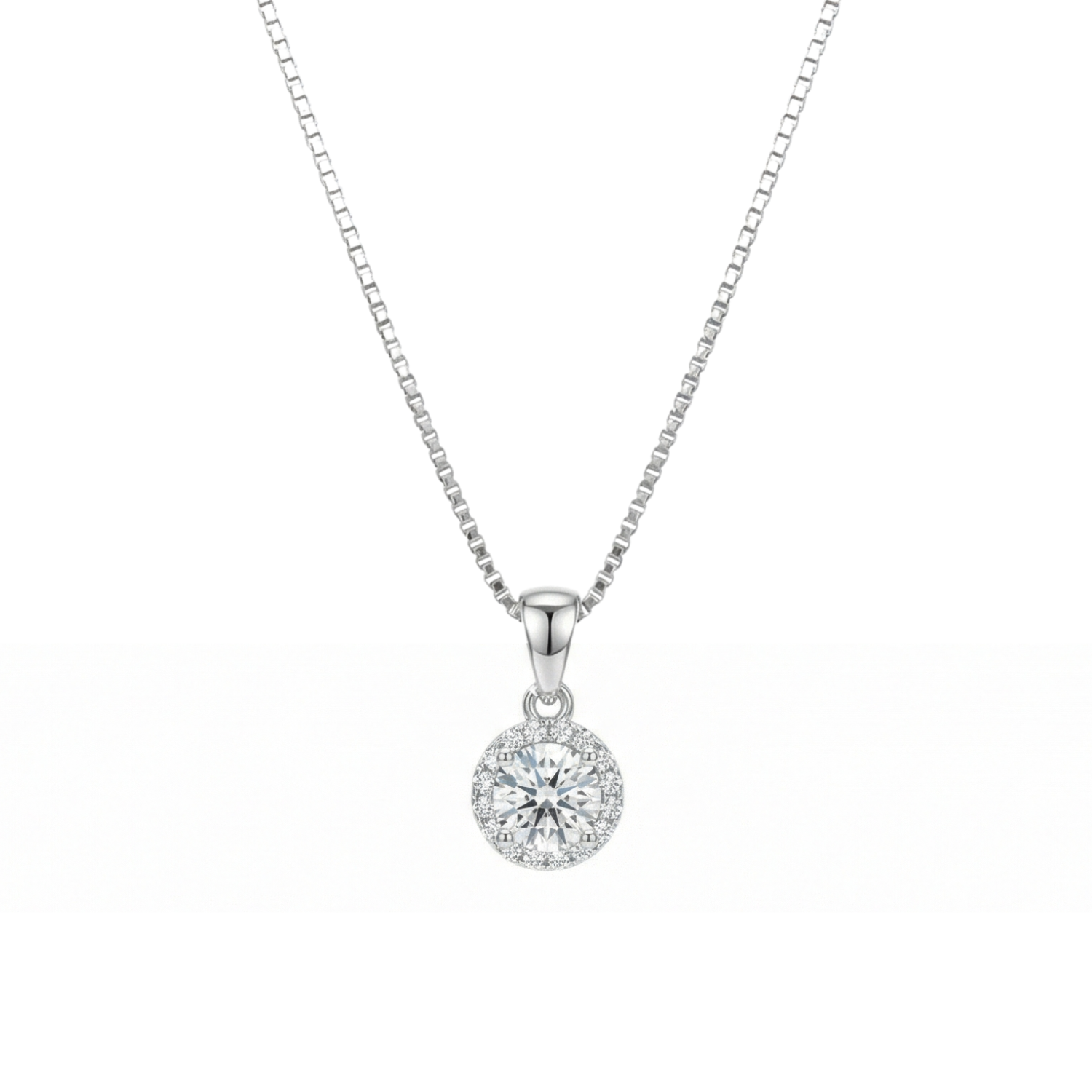 Classic Solataire Pendant Set