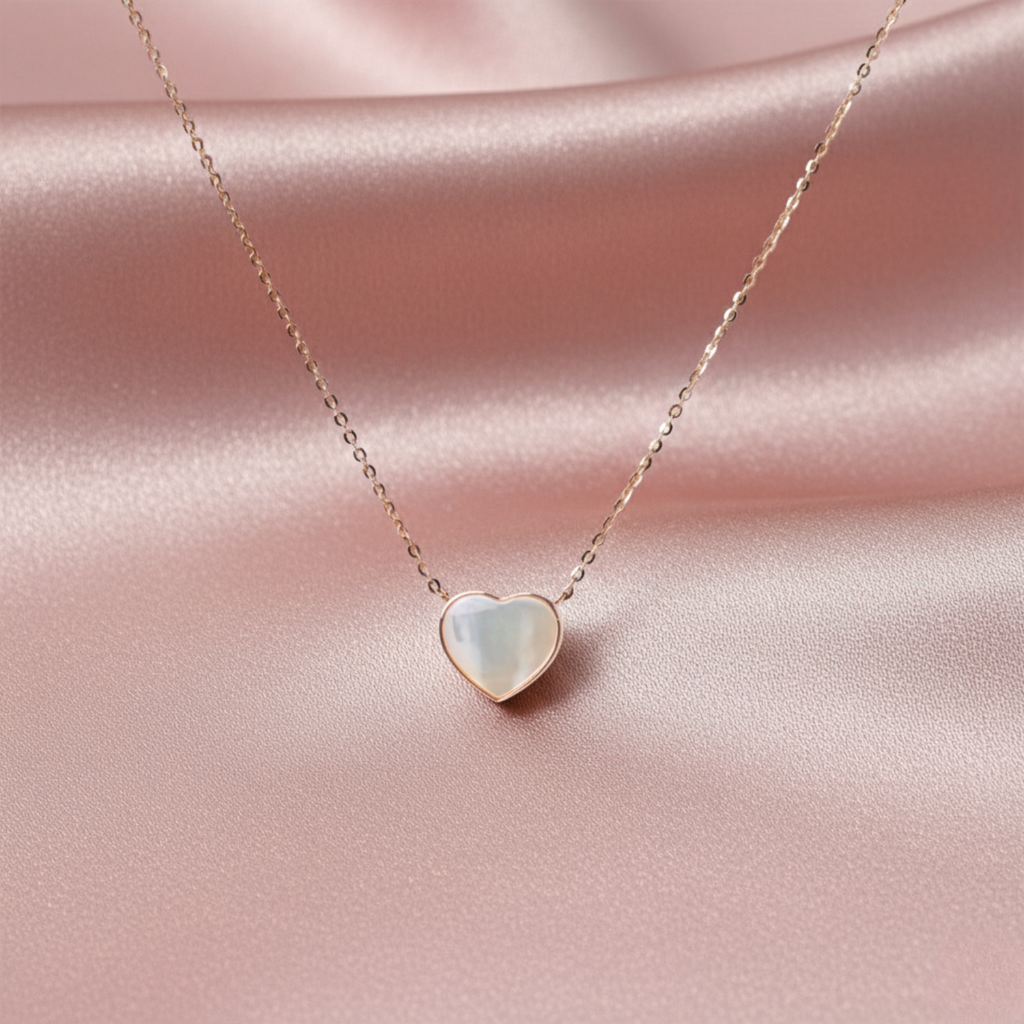 Rose Gold Heart Two-way Necklace