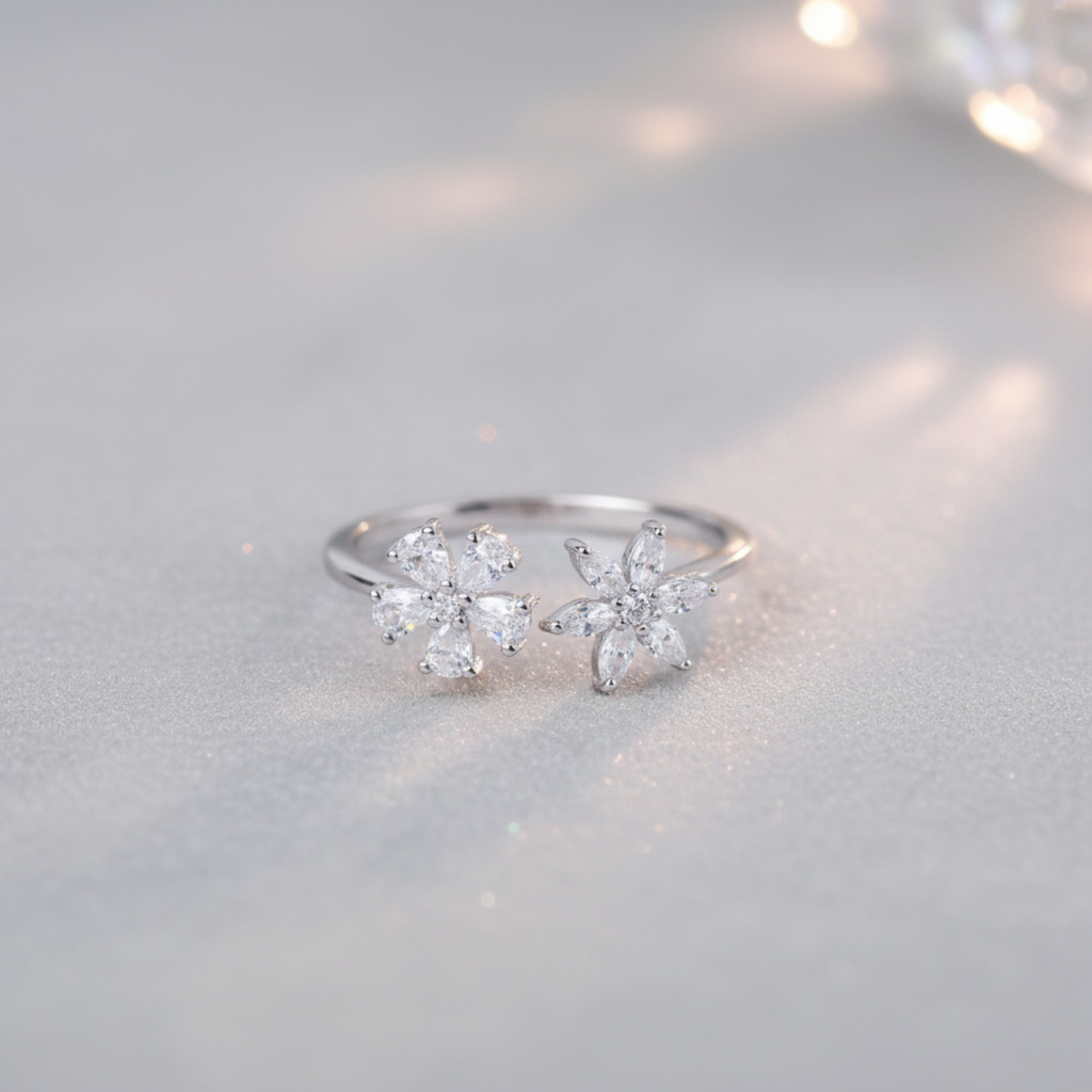 Twin Floral Ring