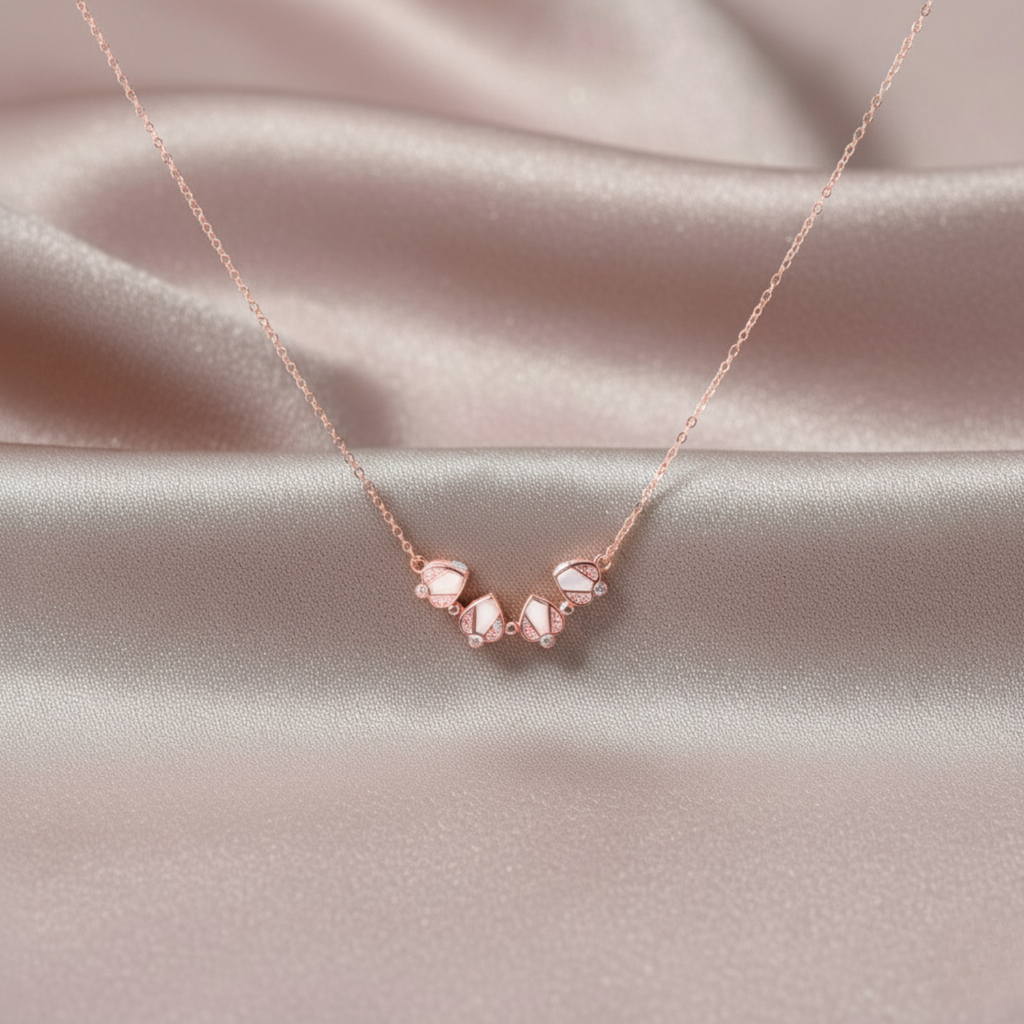 Rose Gold Heart Convertible Necklace