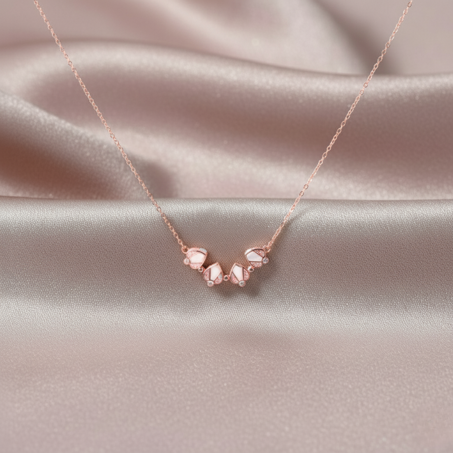 Rose Gold Heart Convertible Necklace