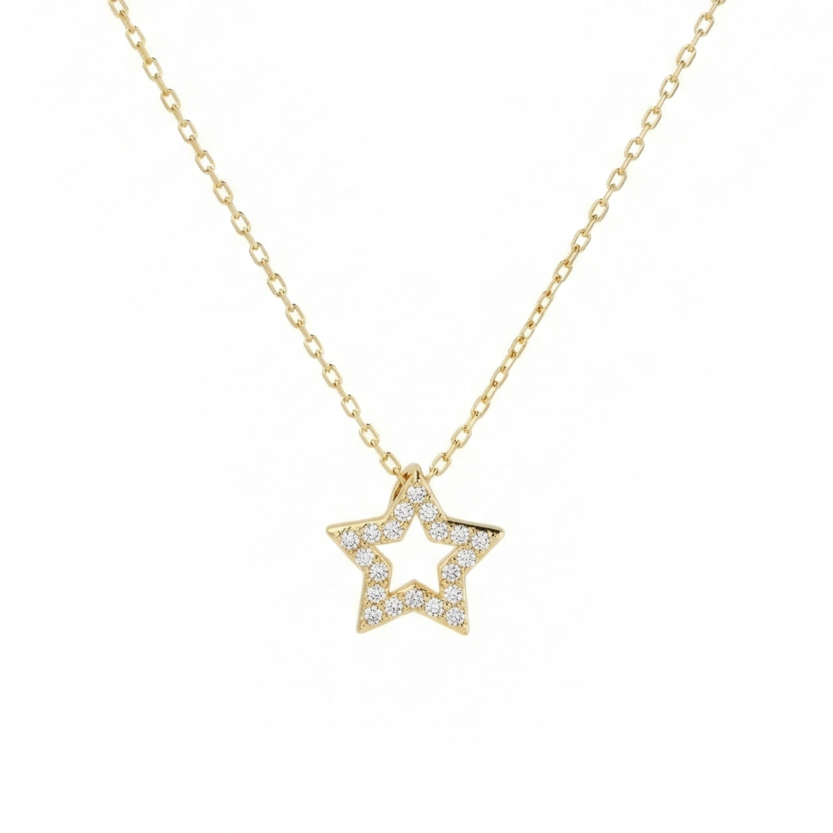 Golden Shining Star Necklace