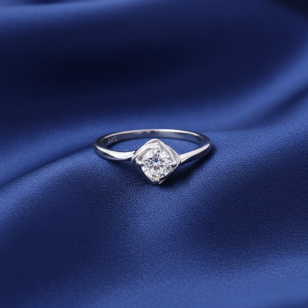 Twisted Solitaire Ring