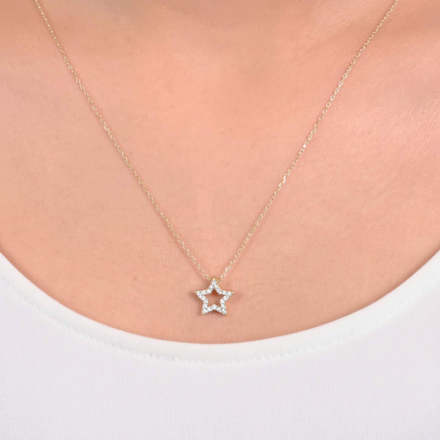 Golden Shining Star Necklace