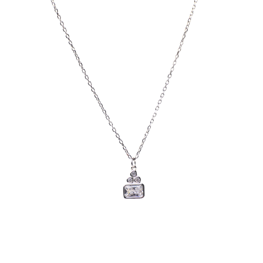 Silver Vega Diamond Pendant.