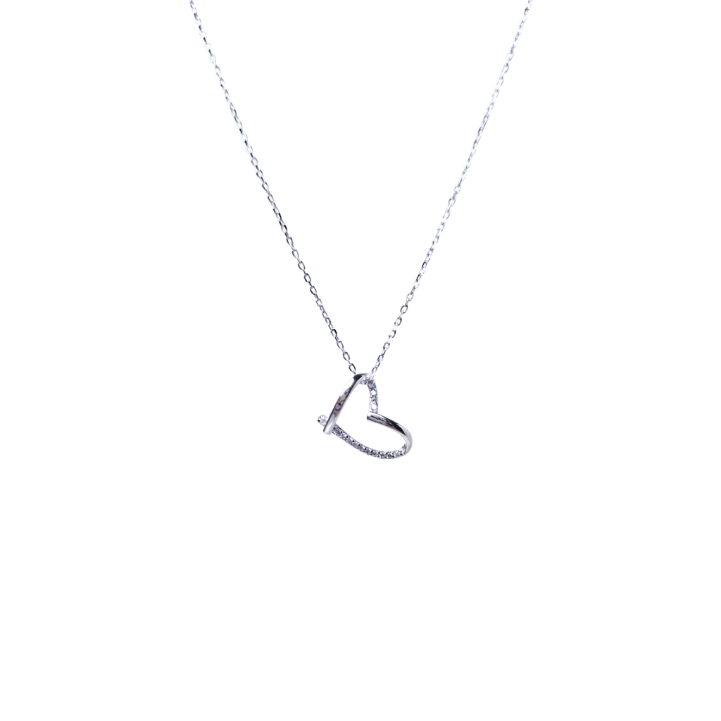Curved Love Heart Pendant