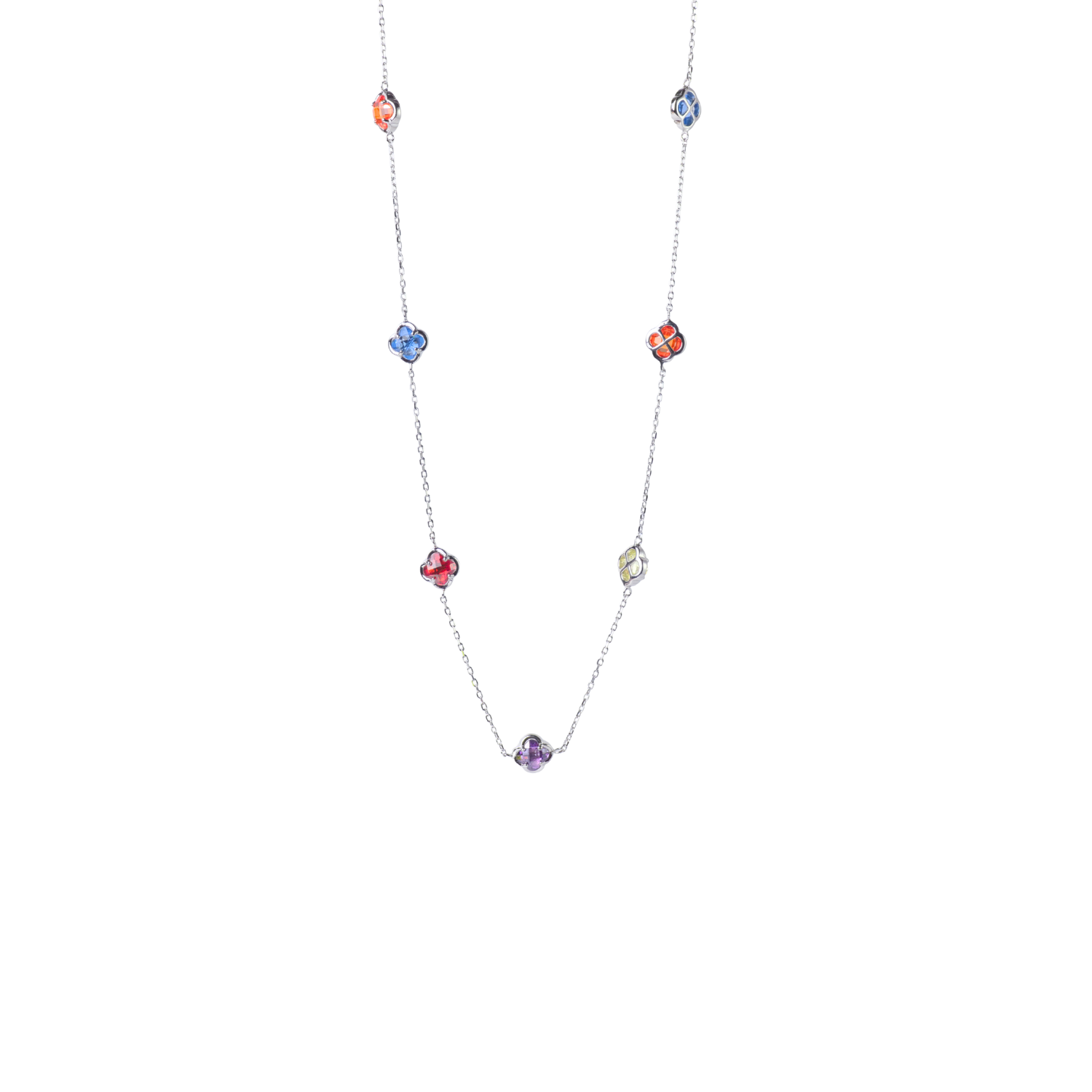 Silver Vibrant Fantasy Necklace