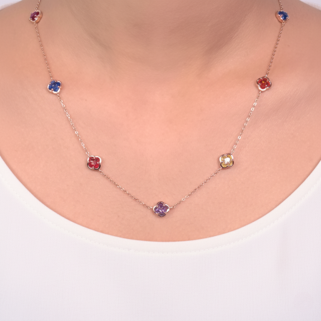 Rose Gold Vibrant Fantasy Necklace