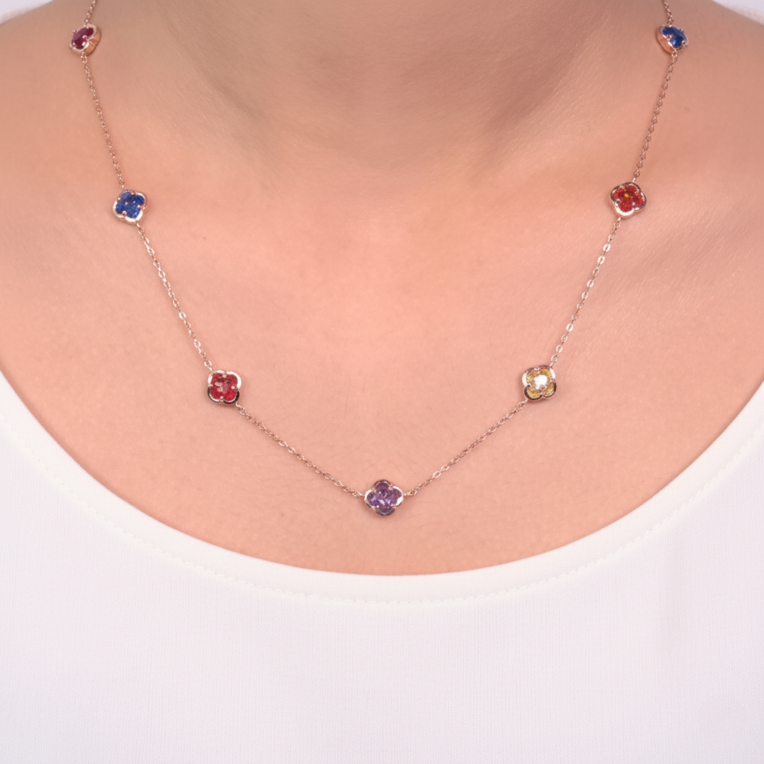 Rose Gold Vibrant Fantasy Necklace