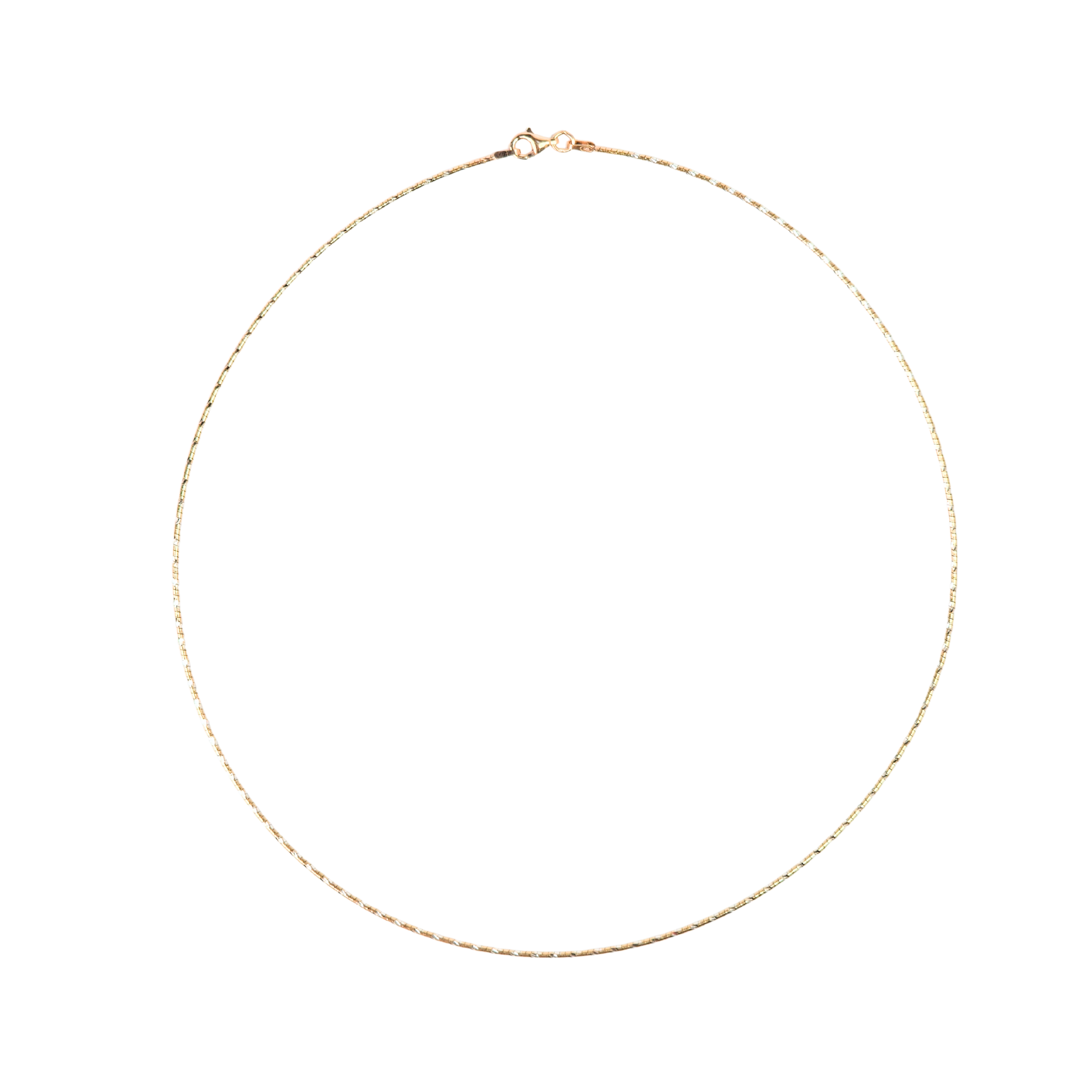 Minimal Two-tone Silver Necklace