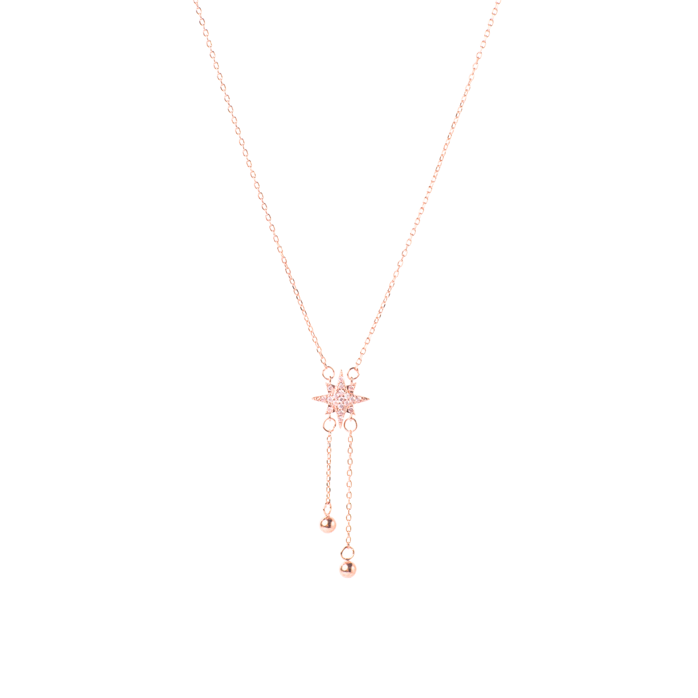 Rose Gold Star Shine Necklace