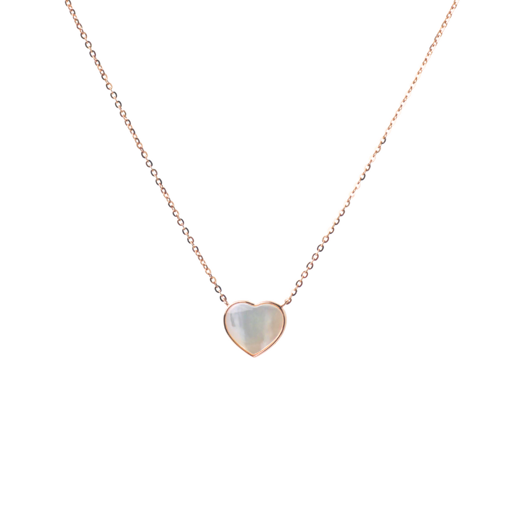 Rose Gold Heart Two-way Necklace