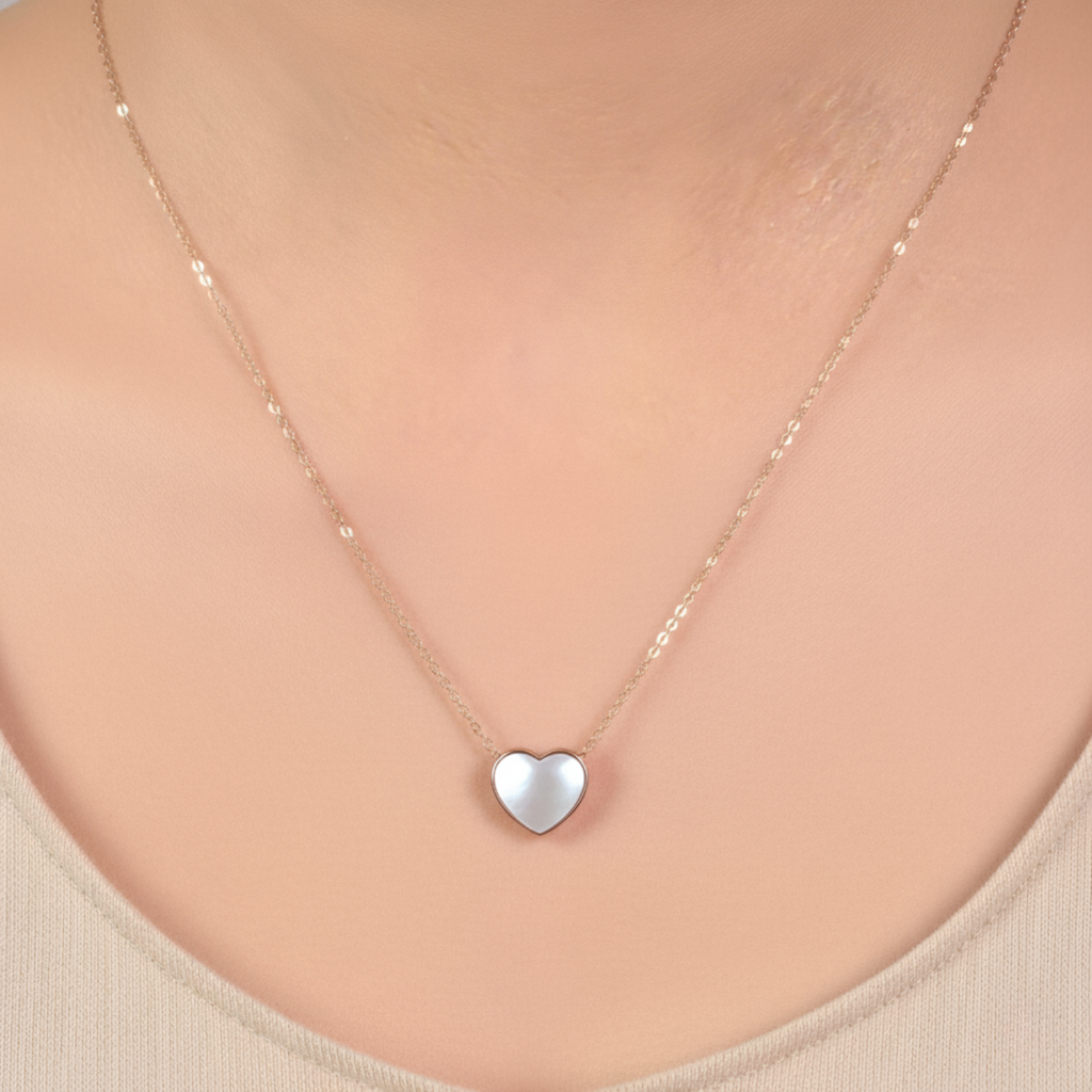 Rose Gold Heart Two-way Necklace