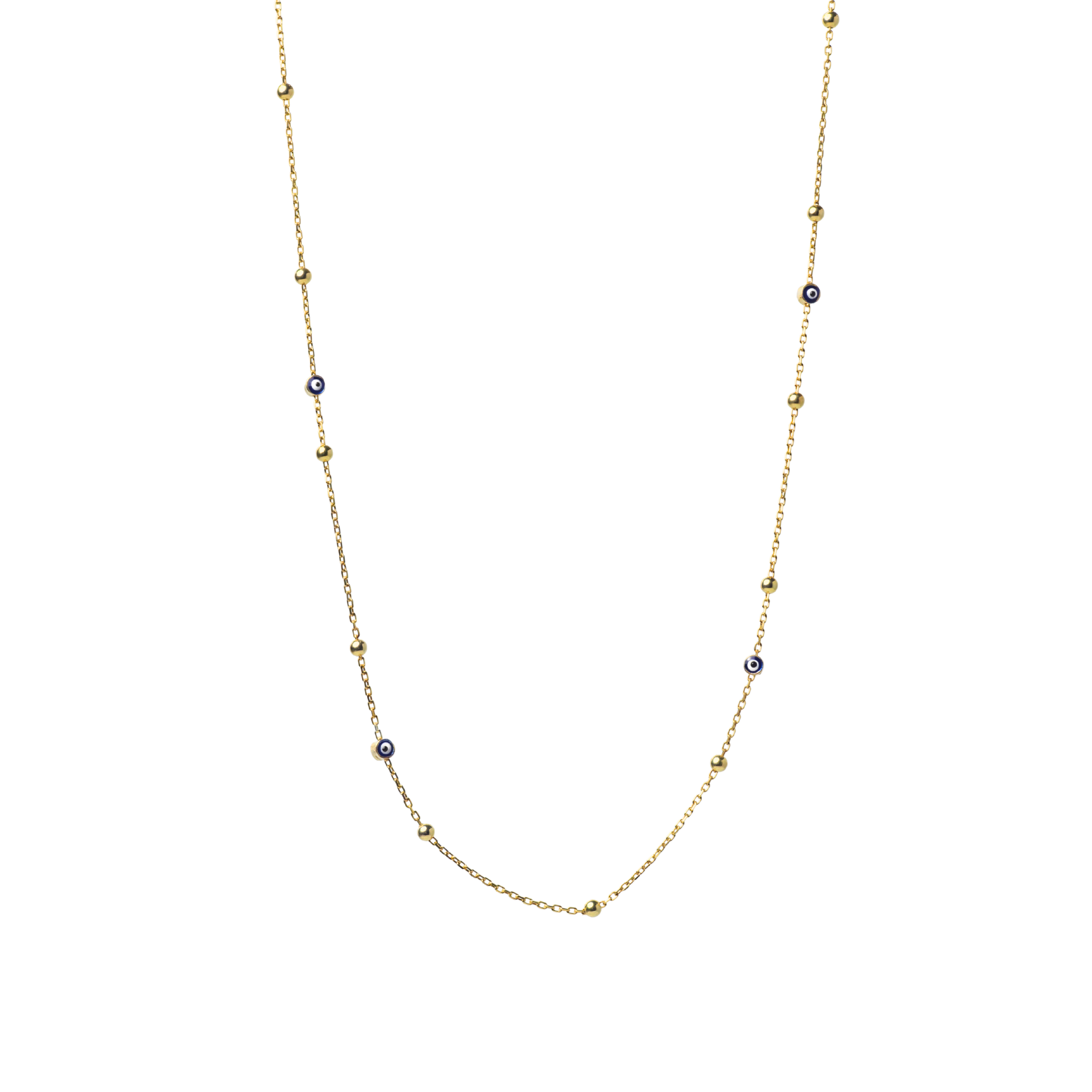Minimal Evil Eye Gold Chain