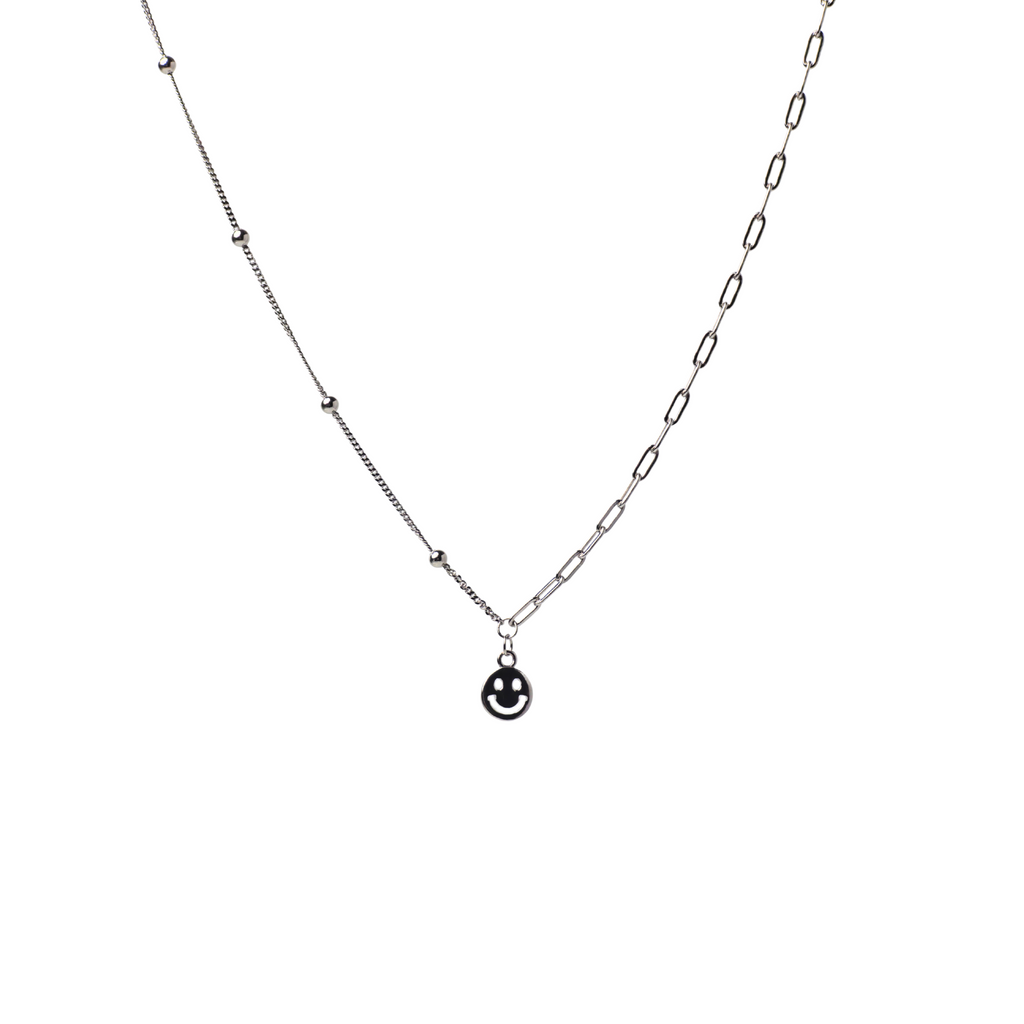 Silver Smiley Necklace