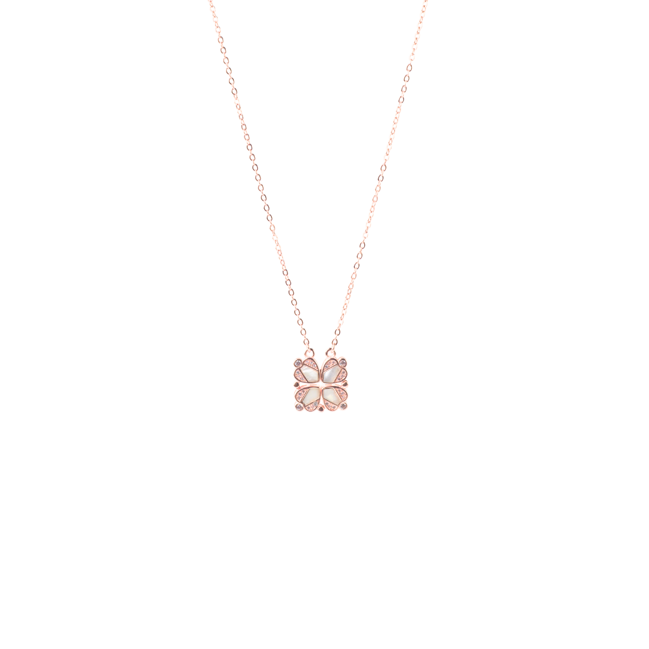 Rose Gold Heart Convertible Necklace