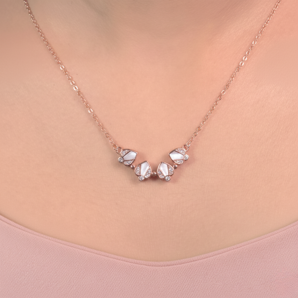 Rose Gold Heart Convertible Necklace