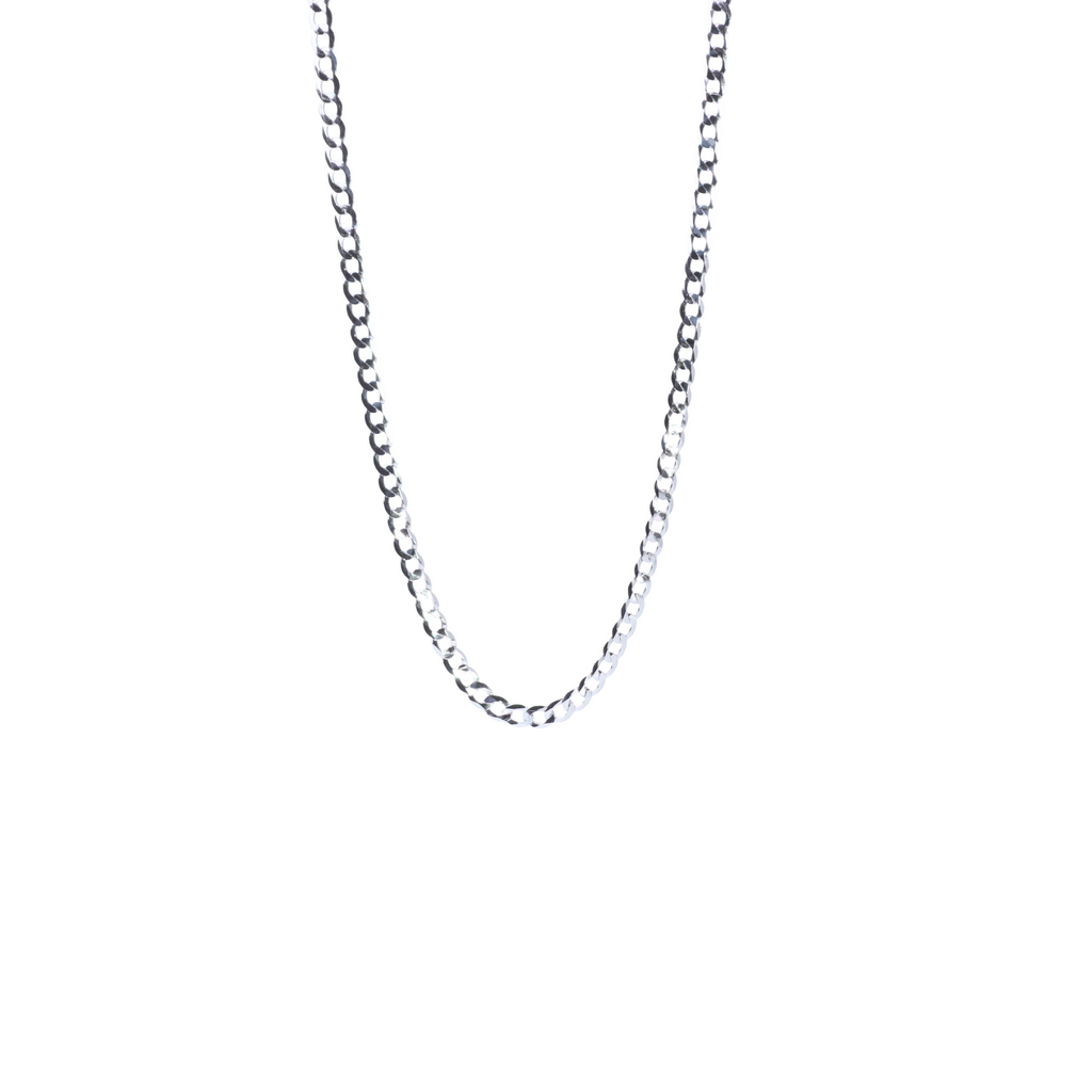 Silver Rolo Link Chain For Him