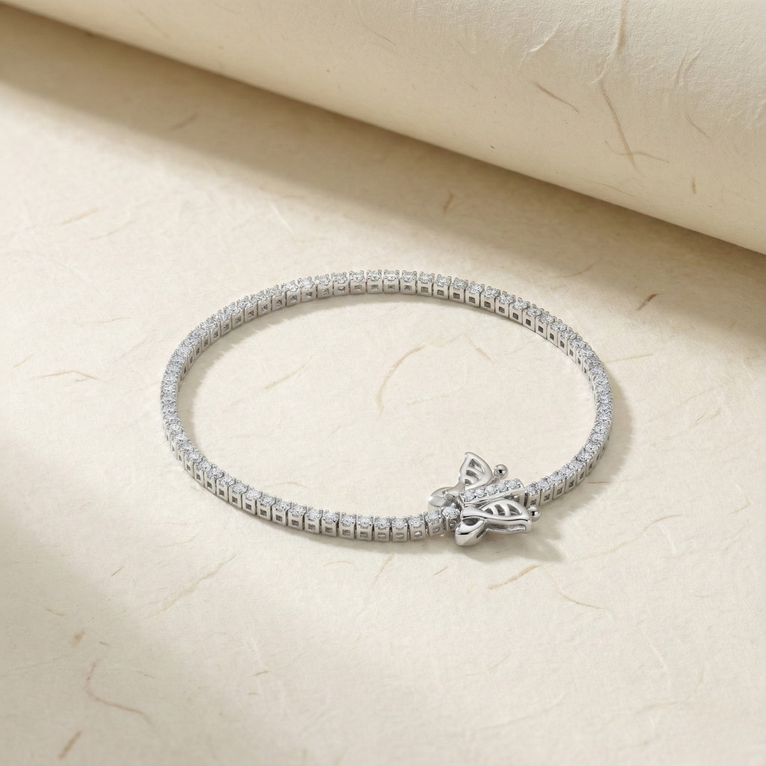 Silver Micro Pave Tennis Bracelet