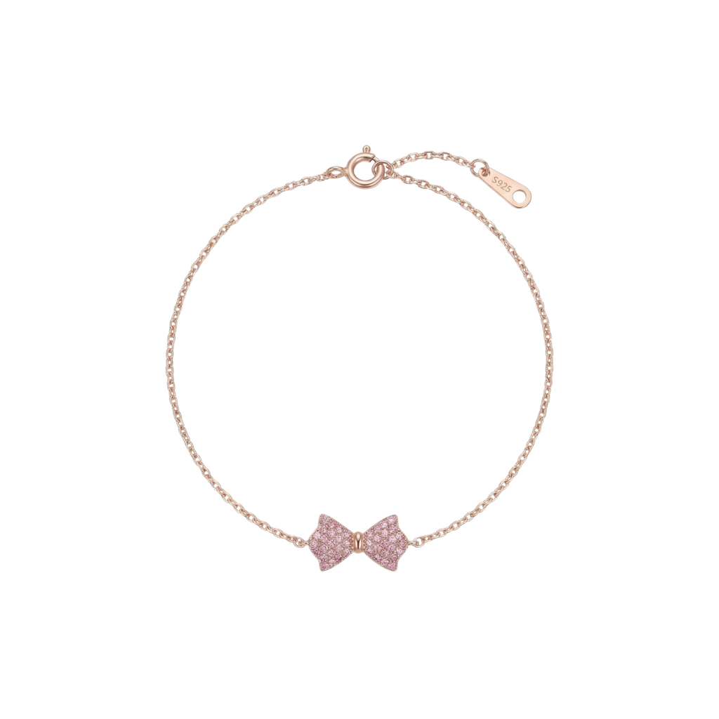 Rose Gold Coquette Bow Bracelet
