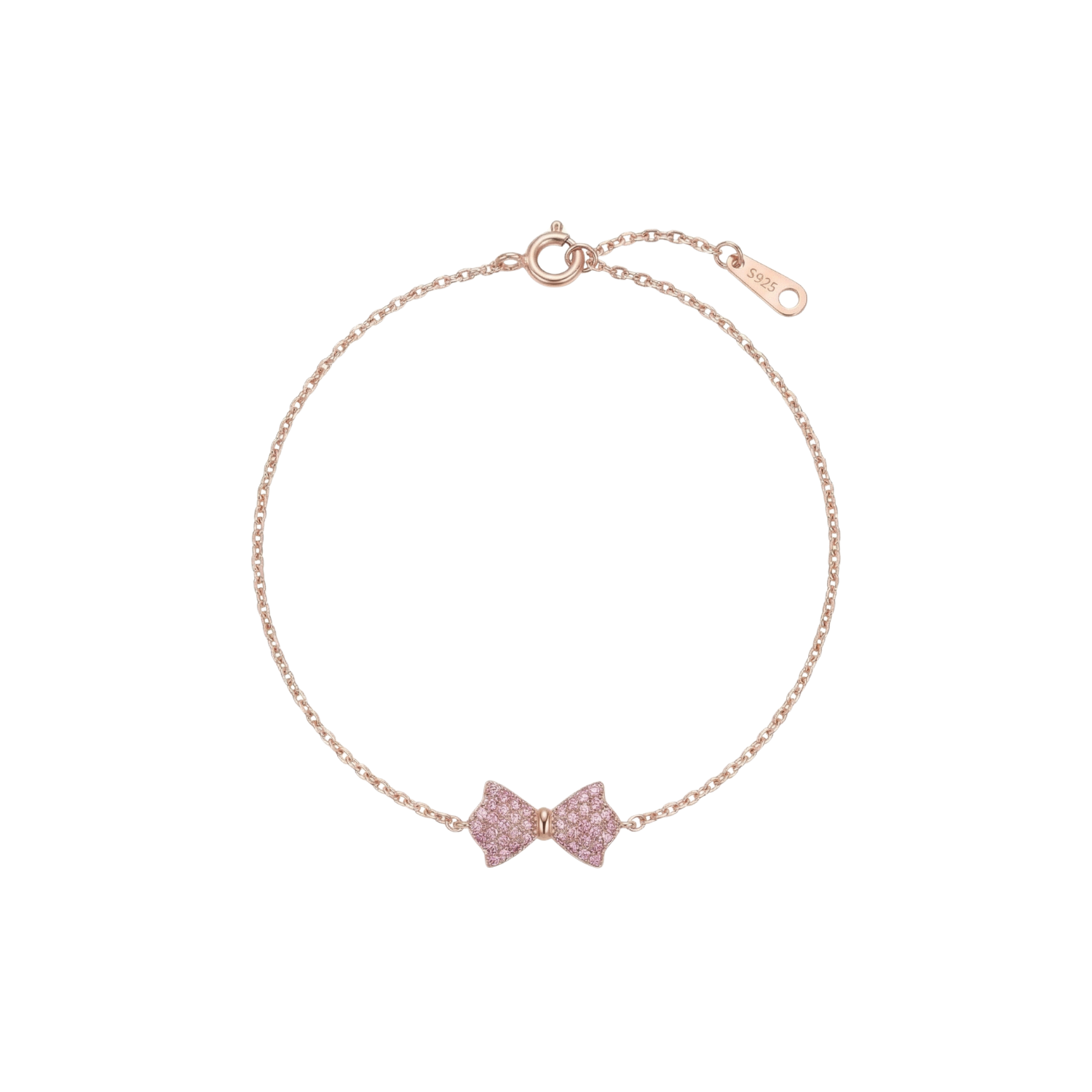 Rose Gold Coquette Bow Bracelet