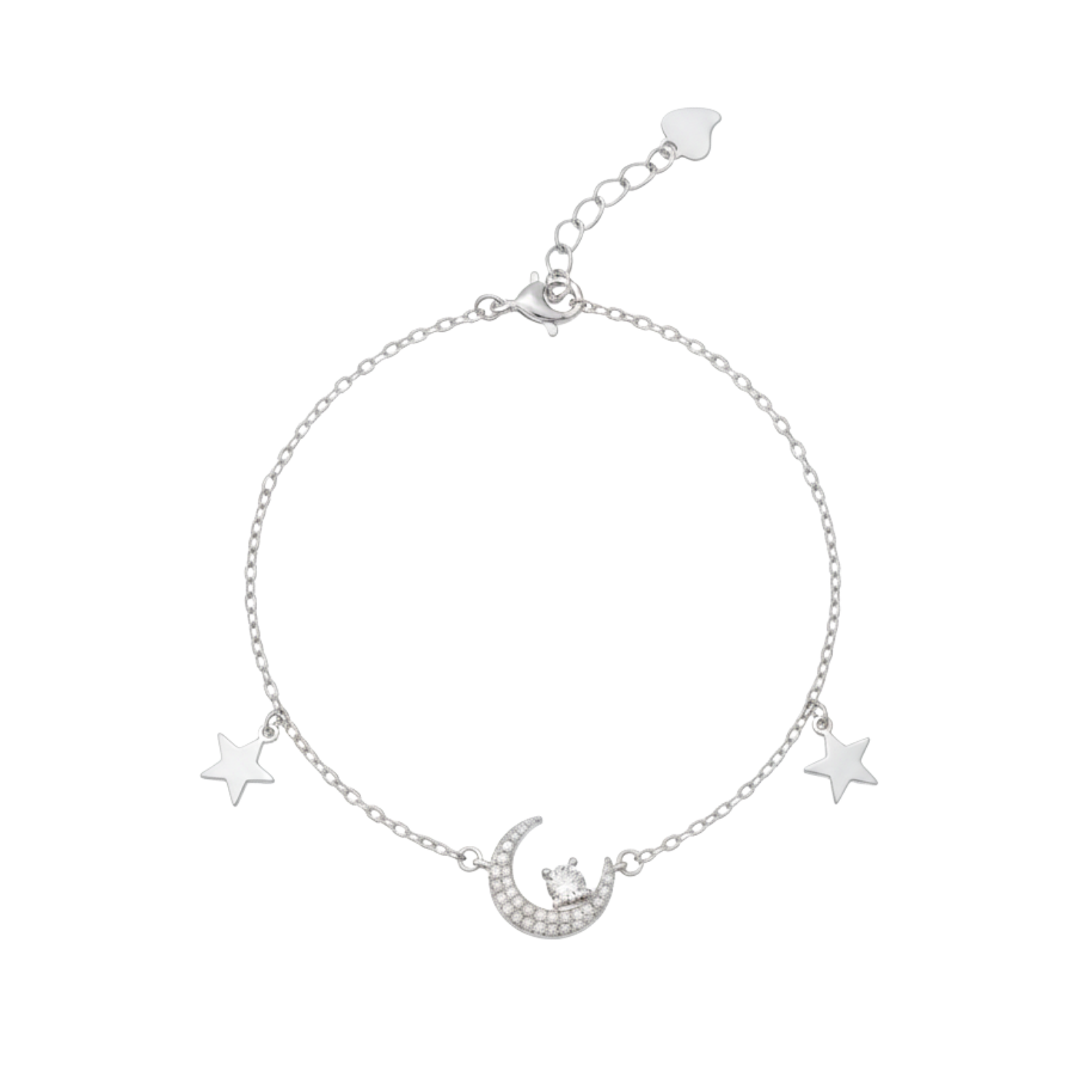 Crescent Moon and Star Bracelet