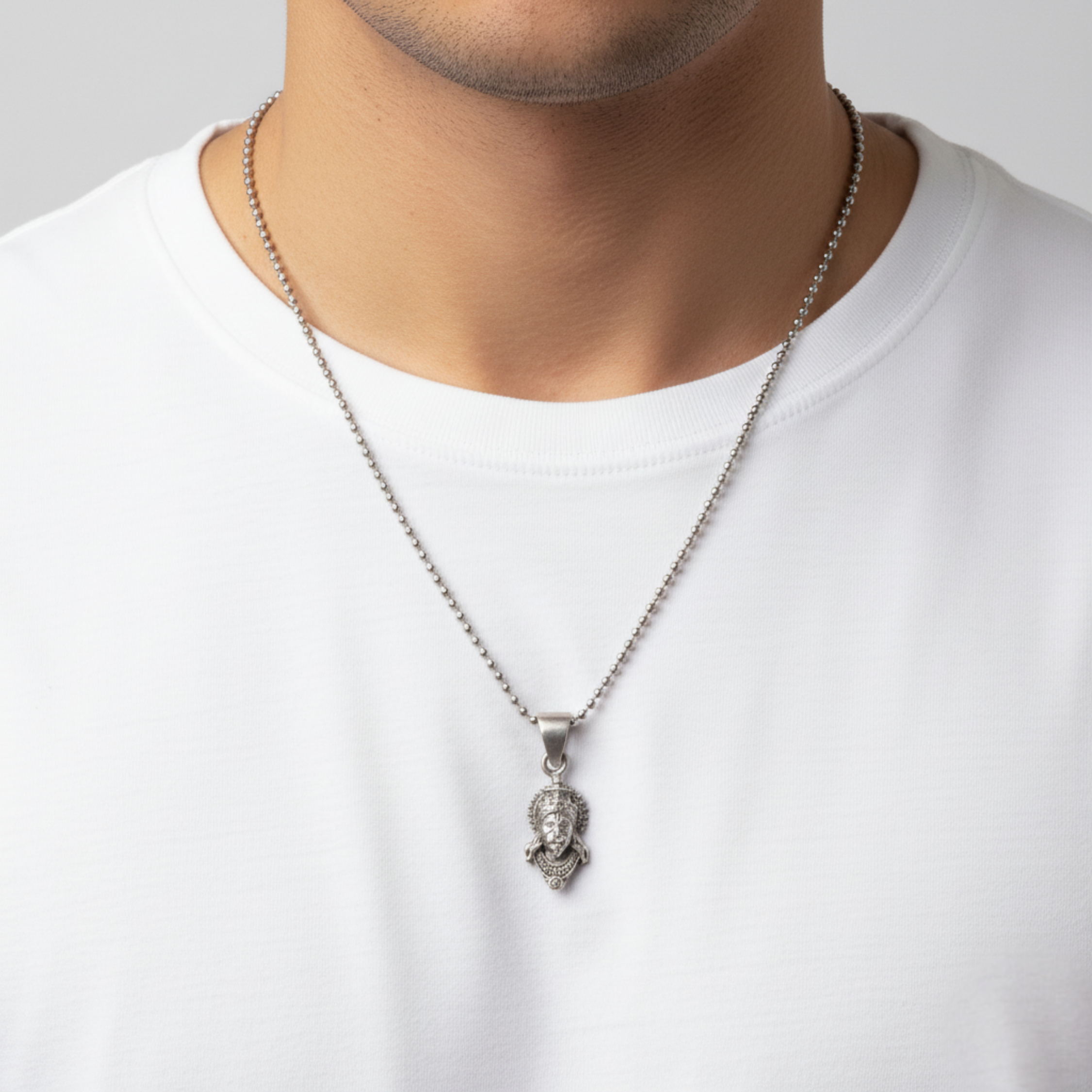 Jai Hanuman Silver Pendant For Him