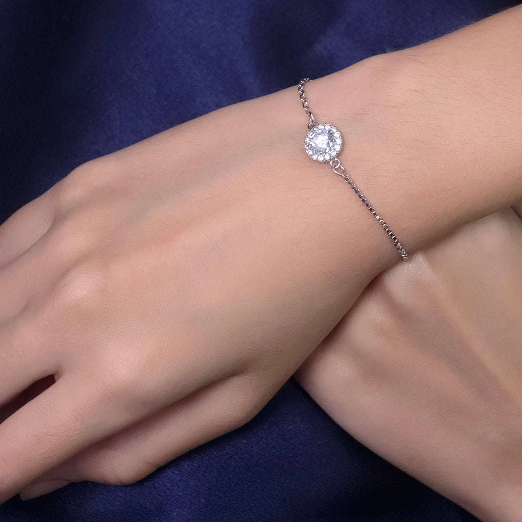 Classic Solitaire Sparkle Bracelet