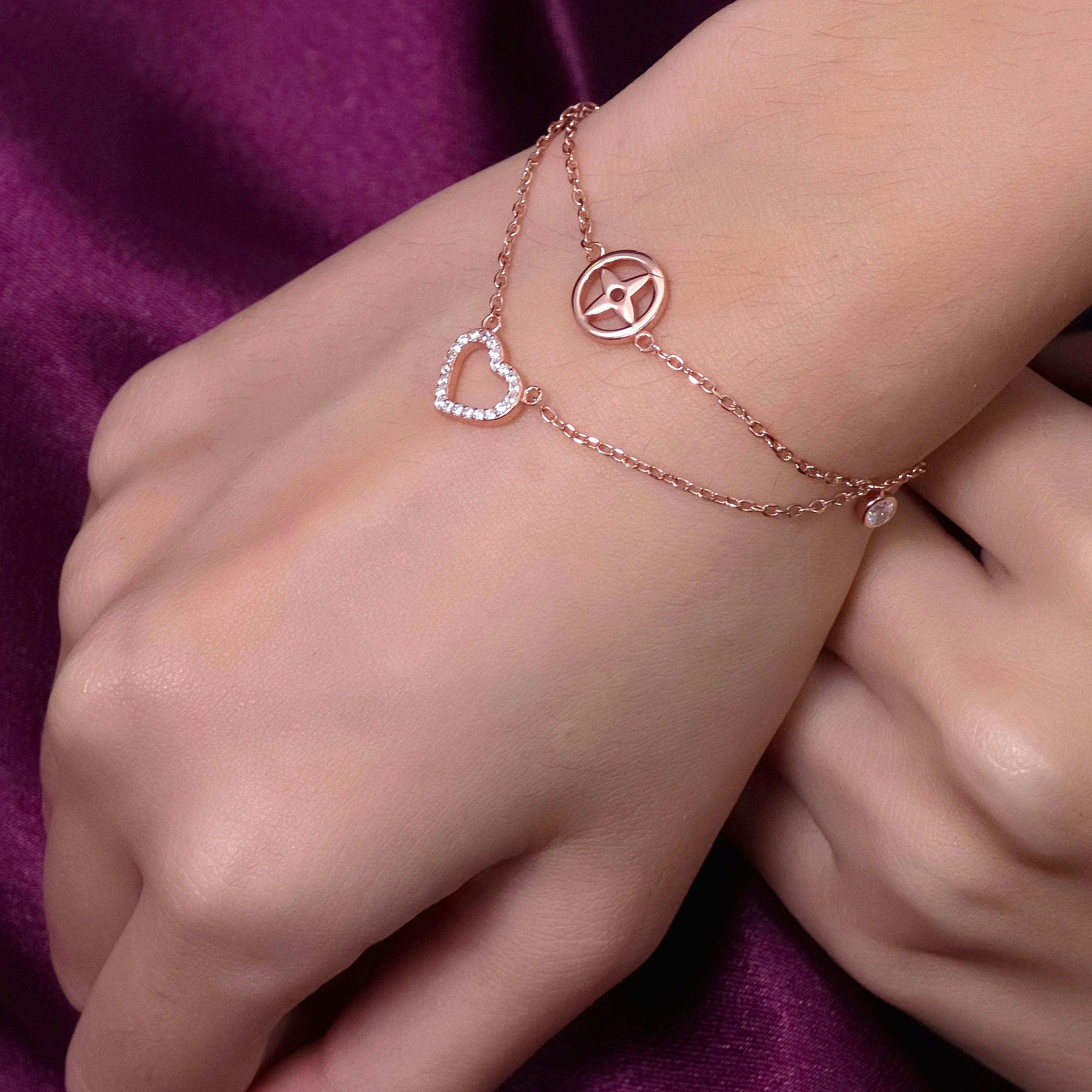 Rose Gold Amour Love Bracelet