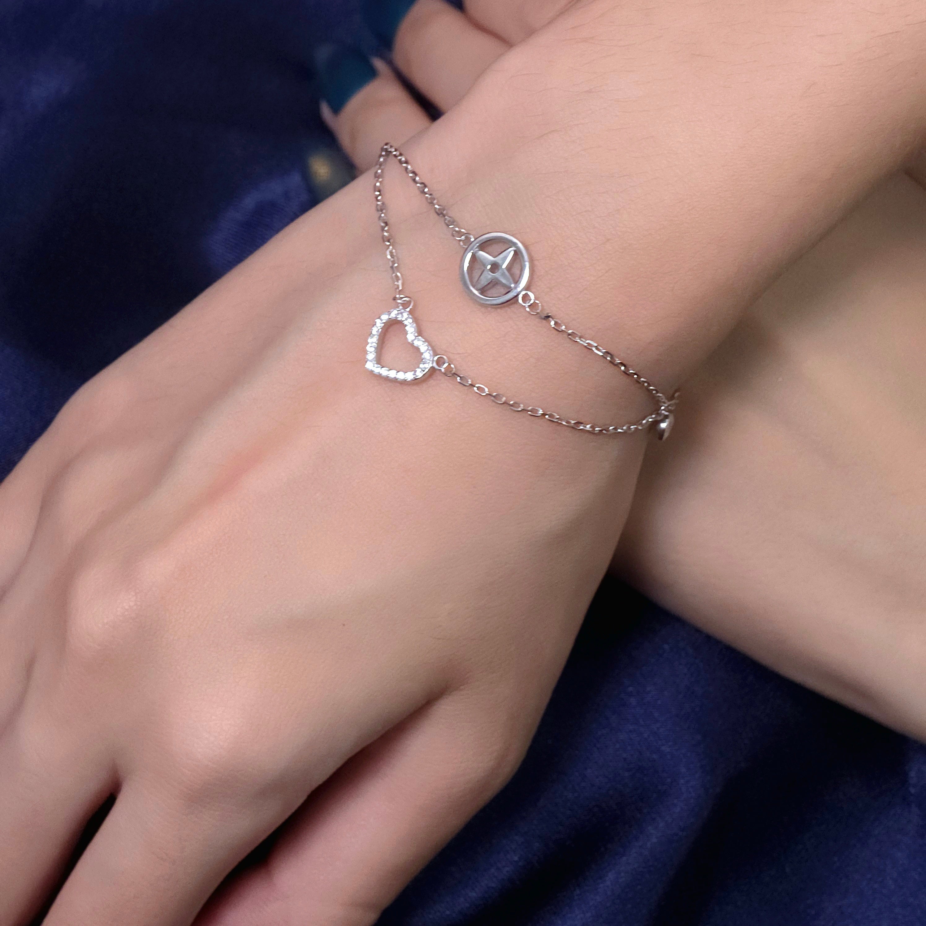 Silver Amour Love Bracelet