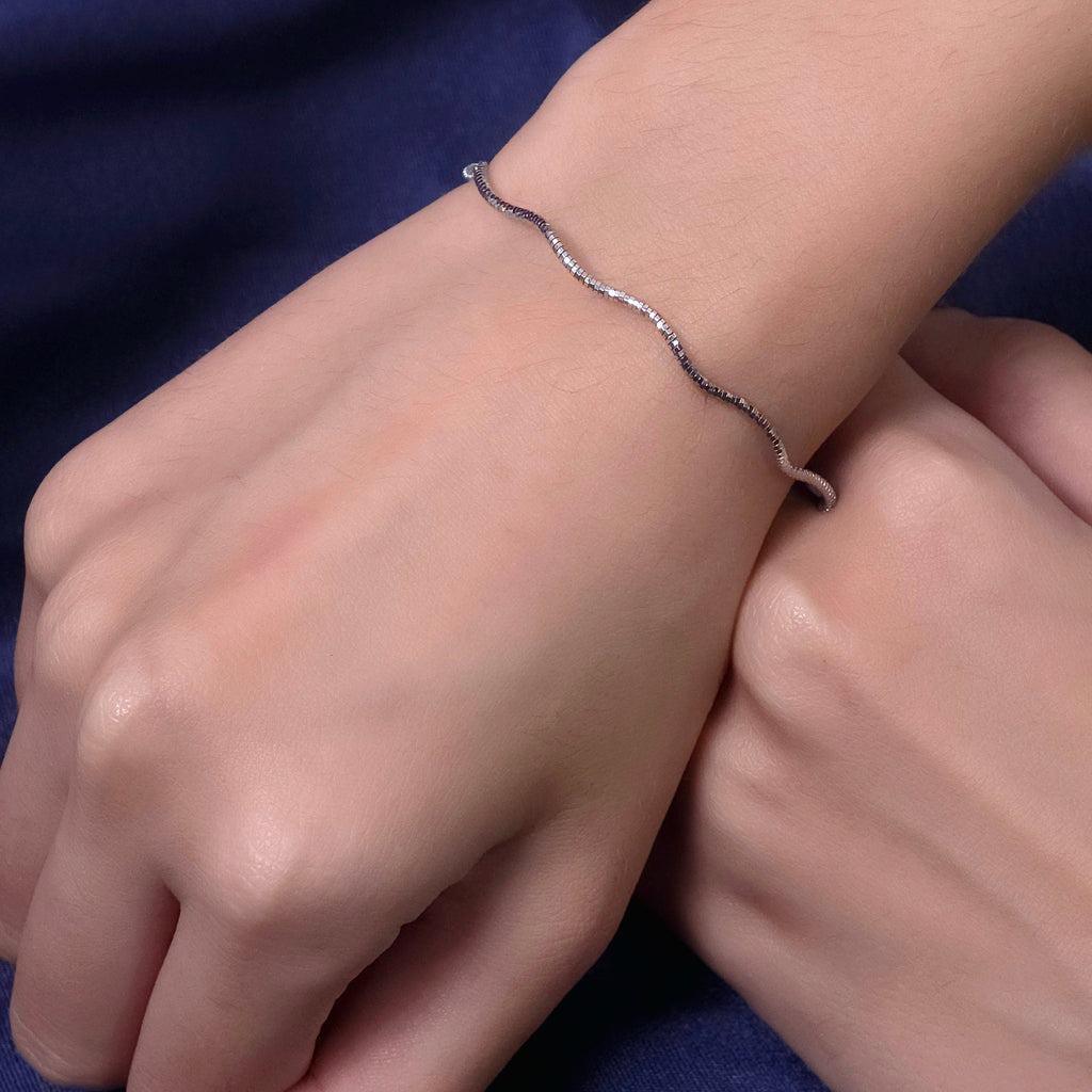 Silver Eternal Wave Bracelet