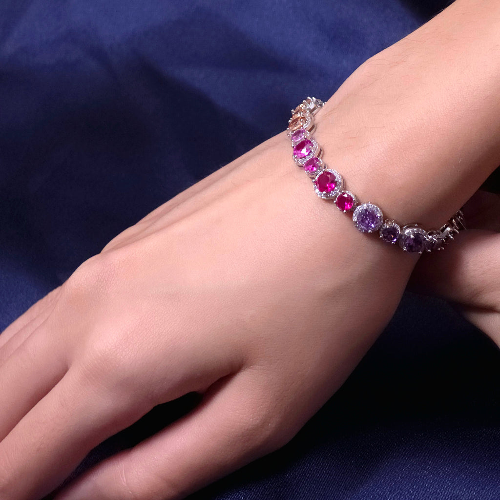 Rainbow Shine Tennis Bracelet