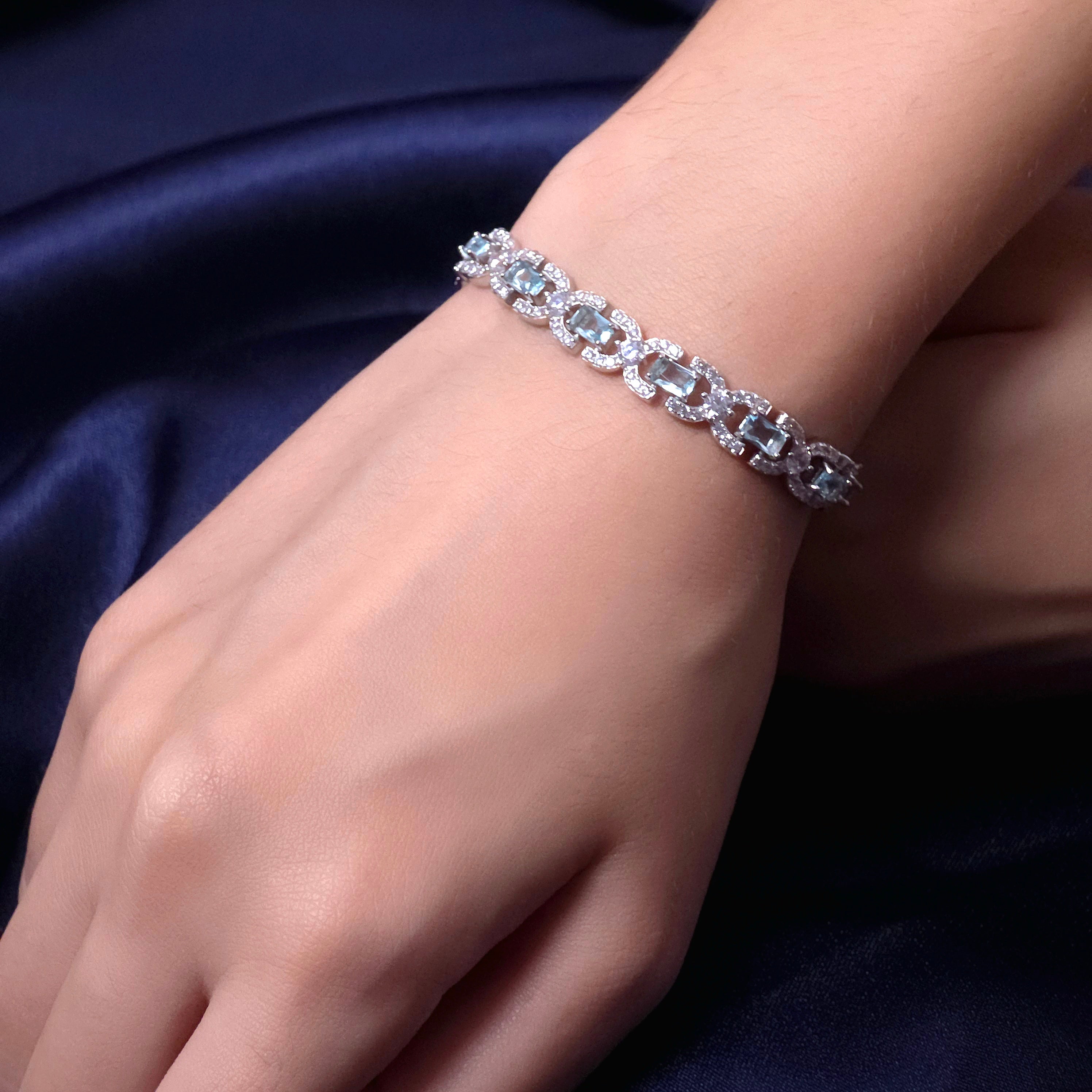 Ocean Mist Silver Bracelet