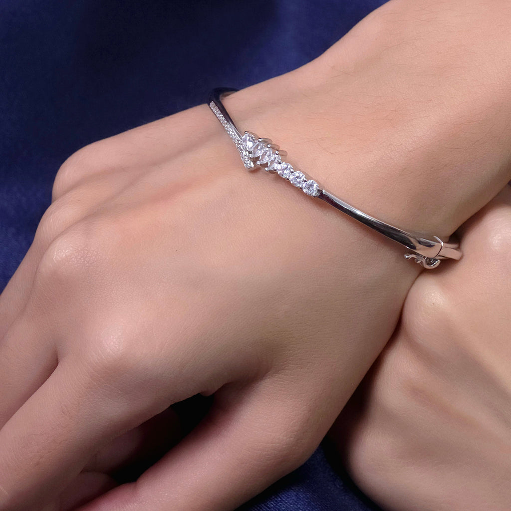 Sparkline Silver Bracelet